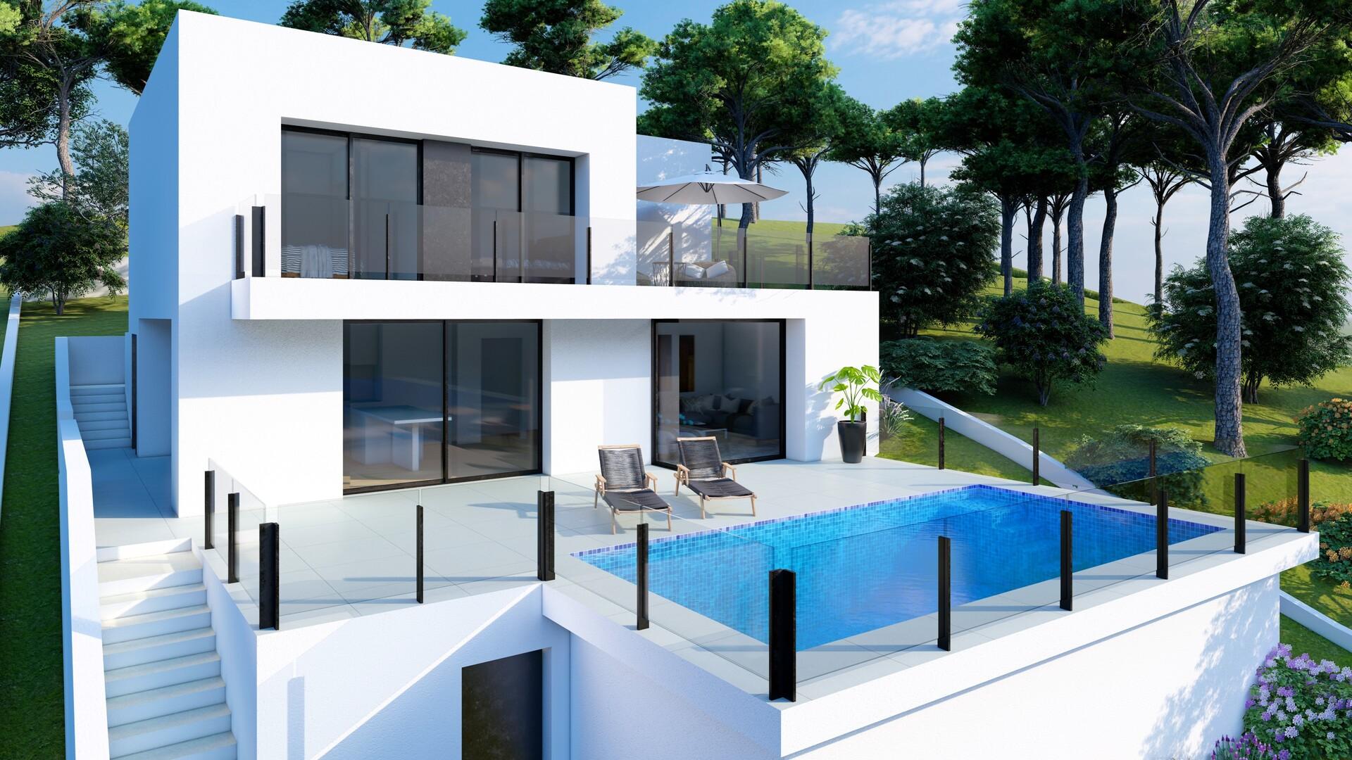 Kitchen in 2-bedroom new-build villa, Cumbres del Sol, Benitachell