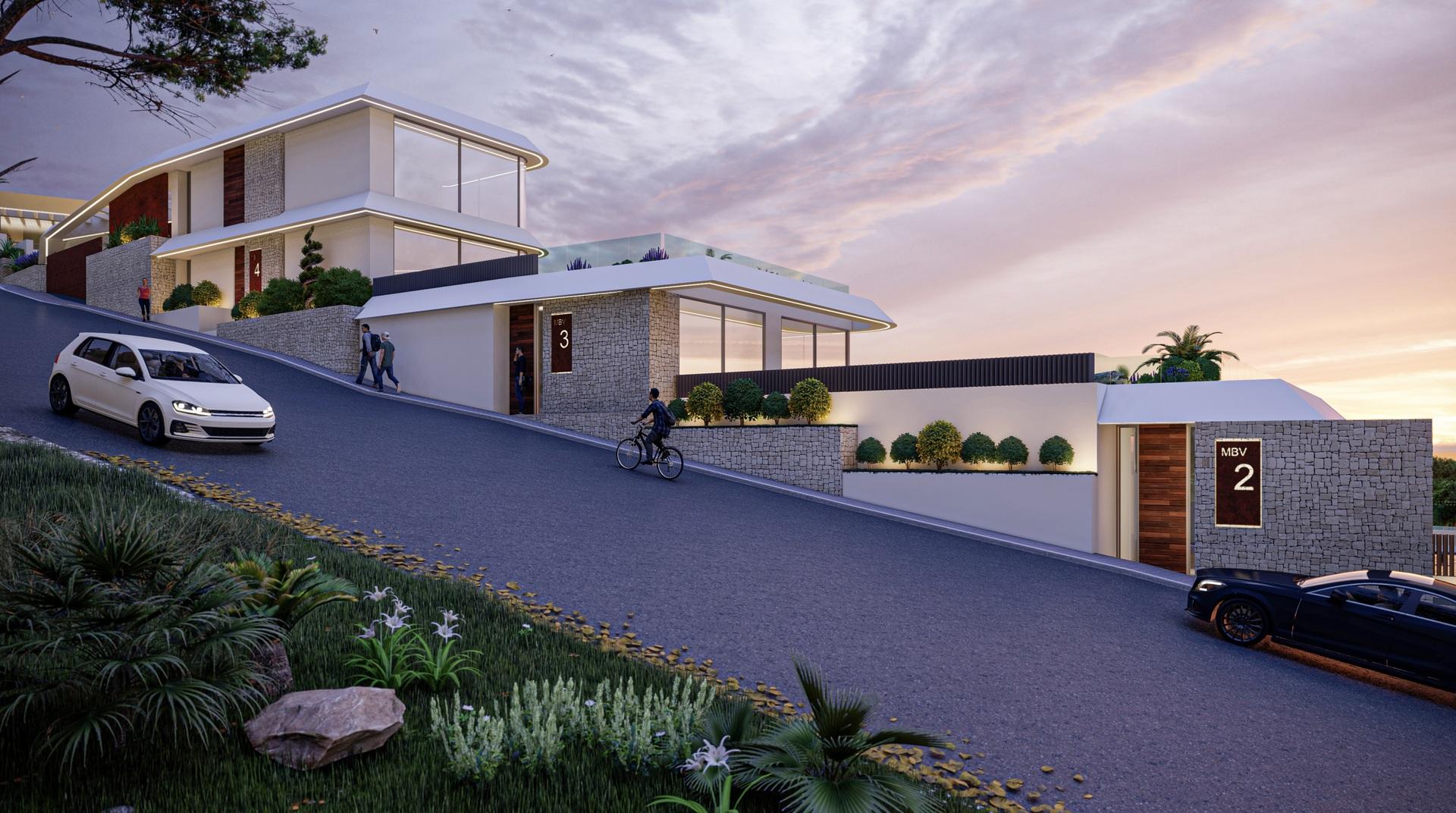 Interior finish showing wall and door detail in new-build villa, Puerto, Calpe
