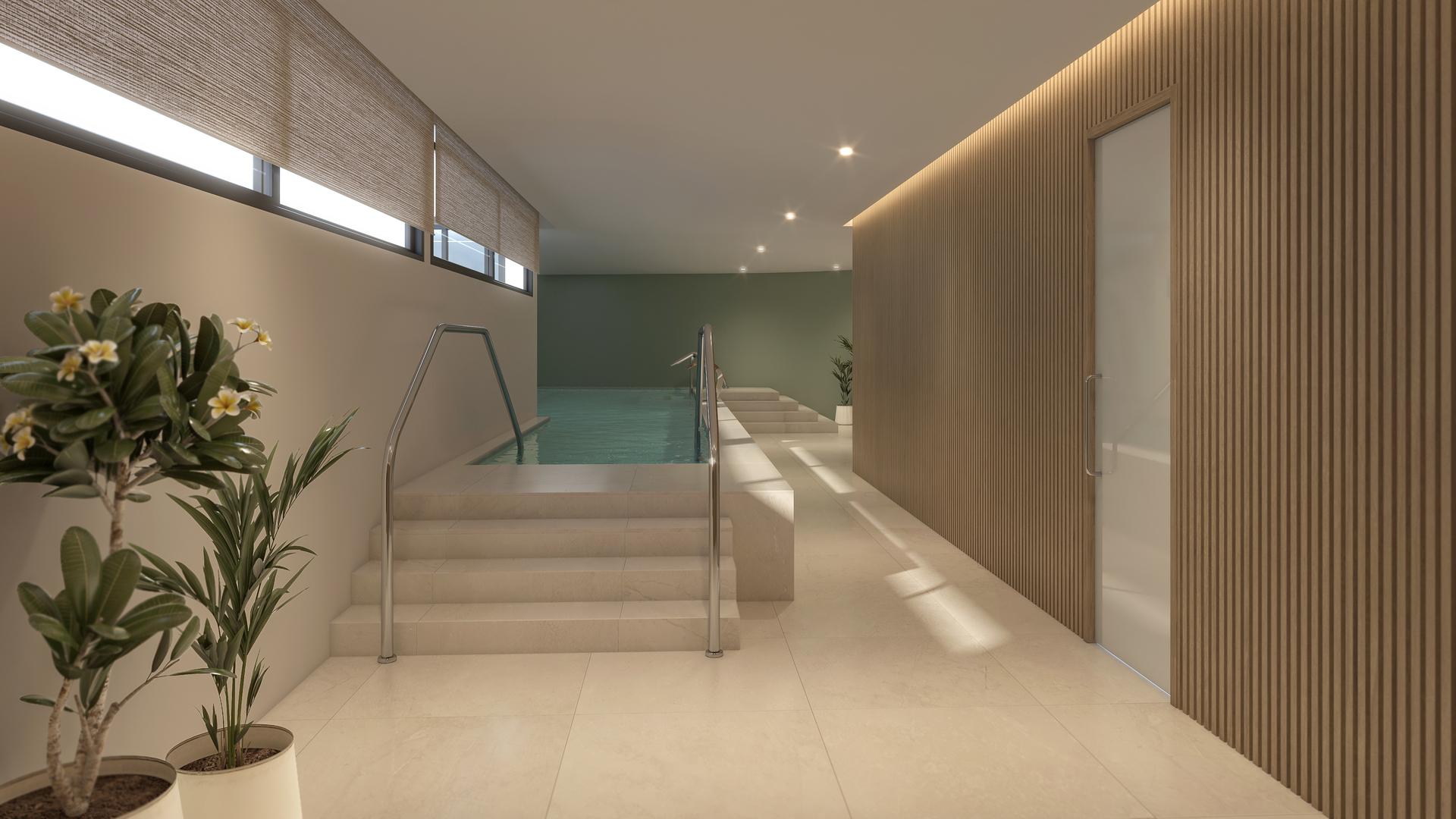 Entrance hallway in new-build villa, Riviera del Sol, Mijas