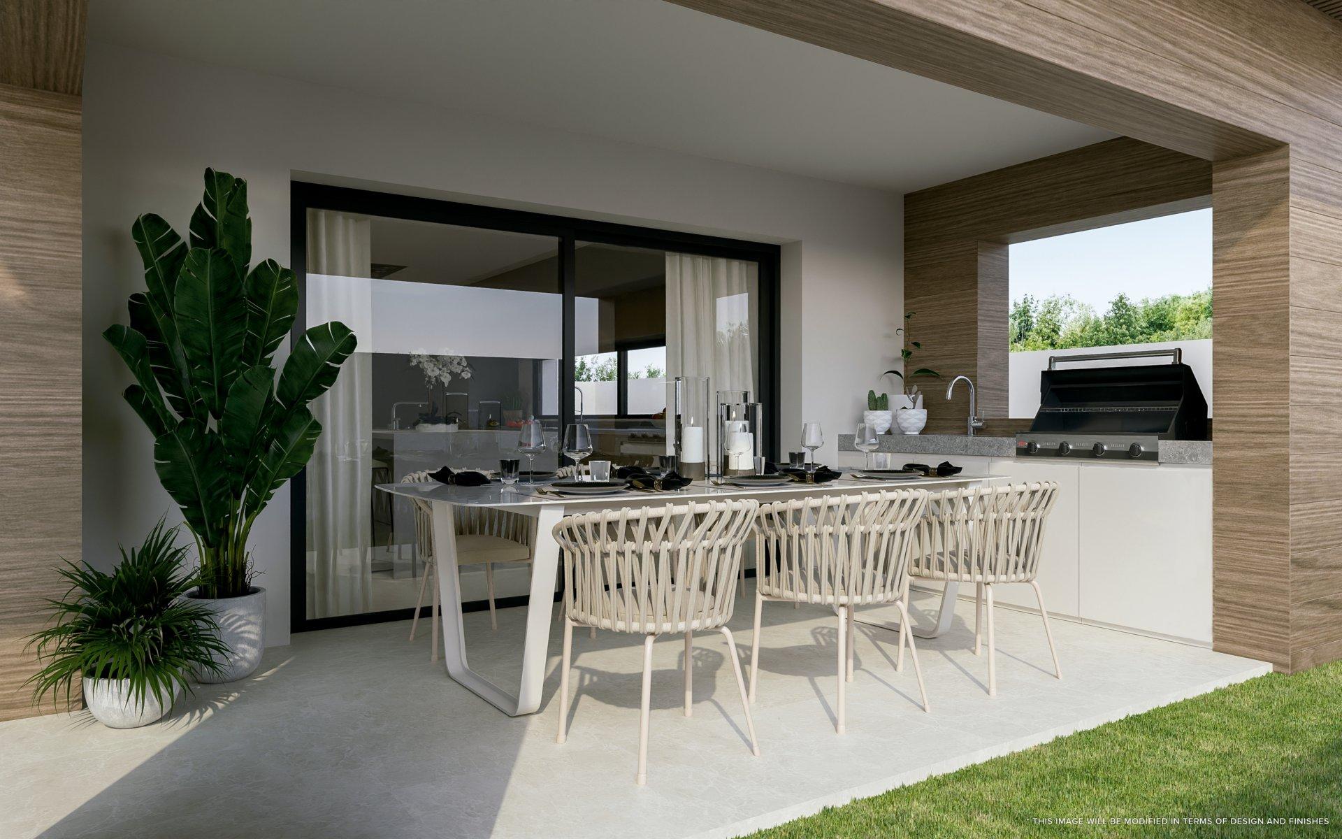 Two allocated parking spaces in new-build villa development, Riviera del Sol
