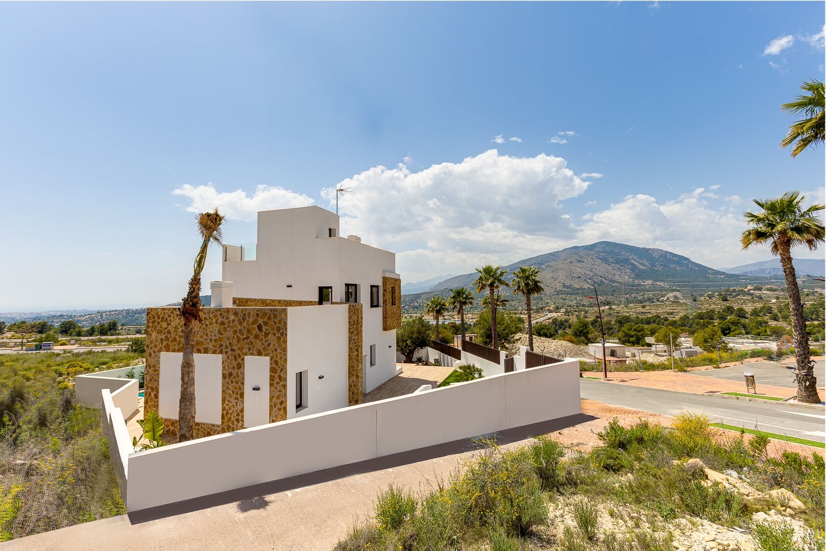 Hallway and staircase on ground floor, new-build villa, Golf Bahía, Finestrat