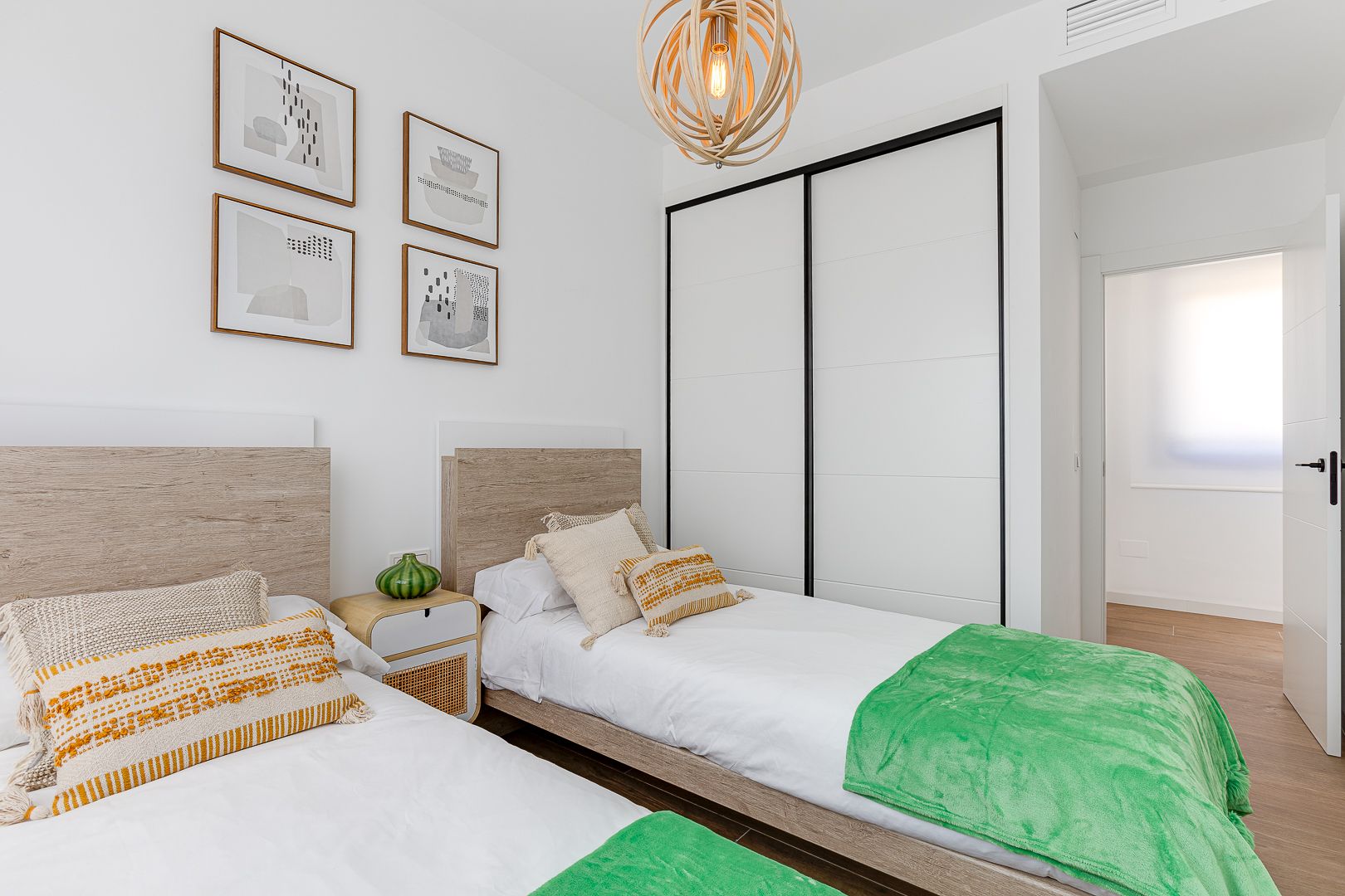 Built-in storage detail in new-build villa, Golf Bahía, Finestrat