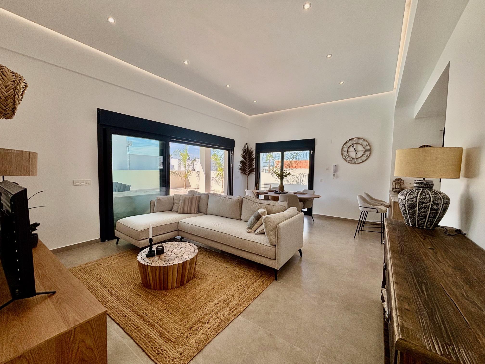 Entrance hallway in new-build villa in Rafal, Alicante
