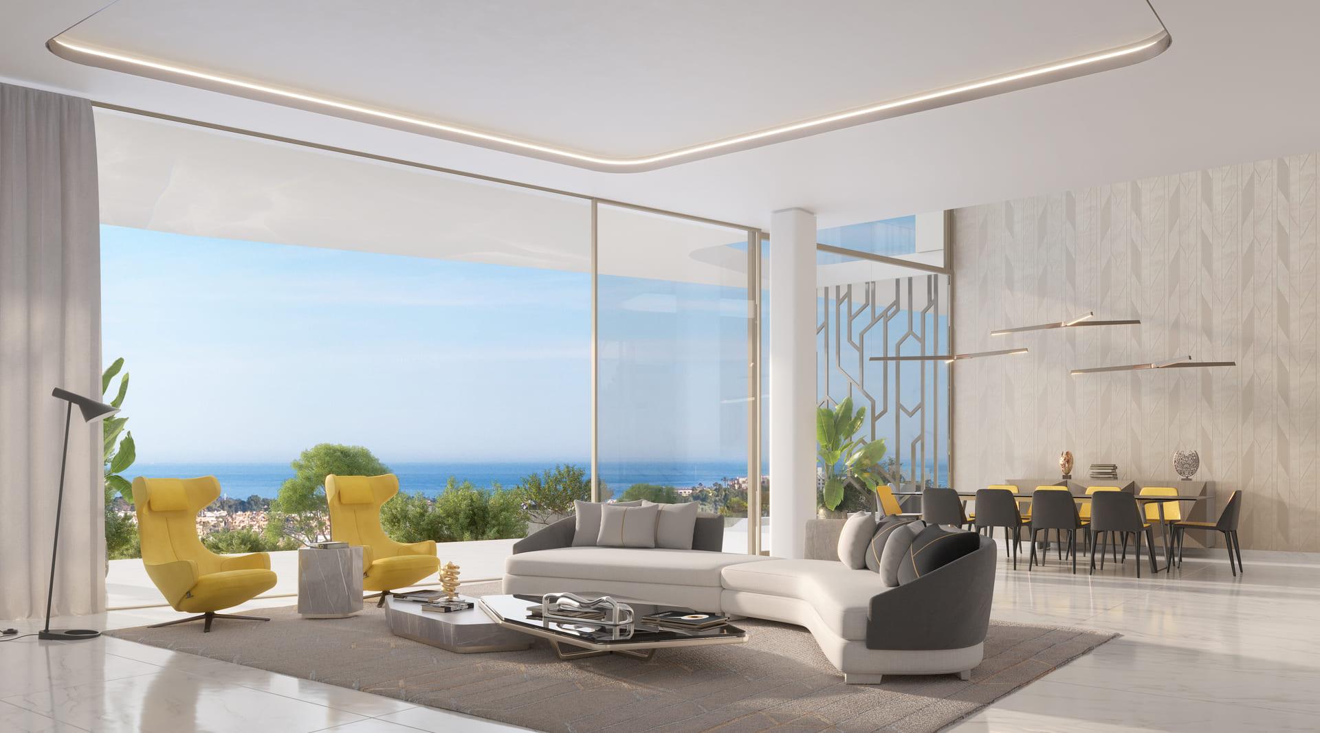 Private garden and plot surroundings of new-build villa, El Paraíso, Benahavis