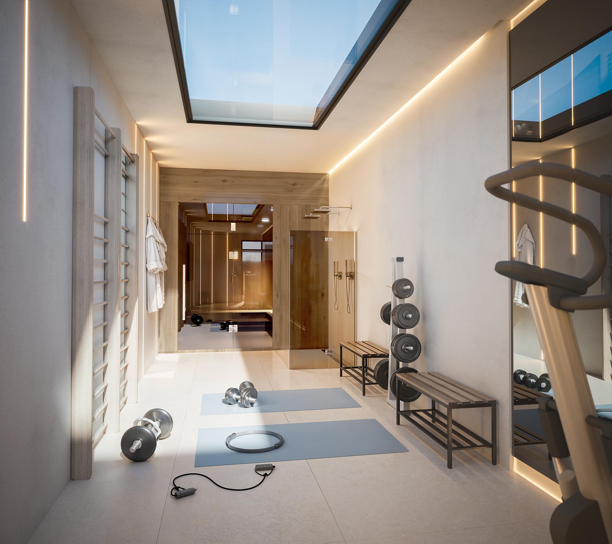 Open-plan living area in 4-bedroom penthouse, Torreblanca del Sol