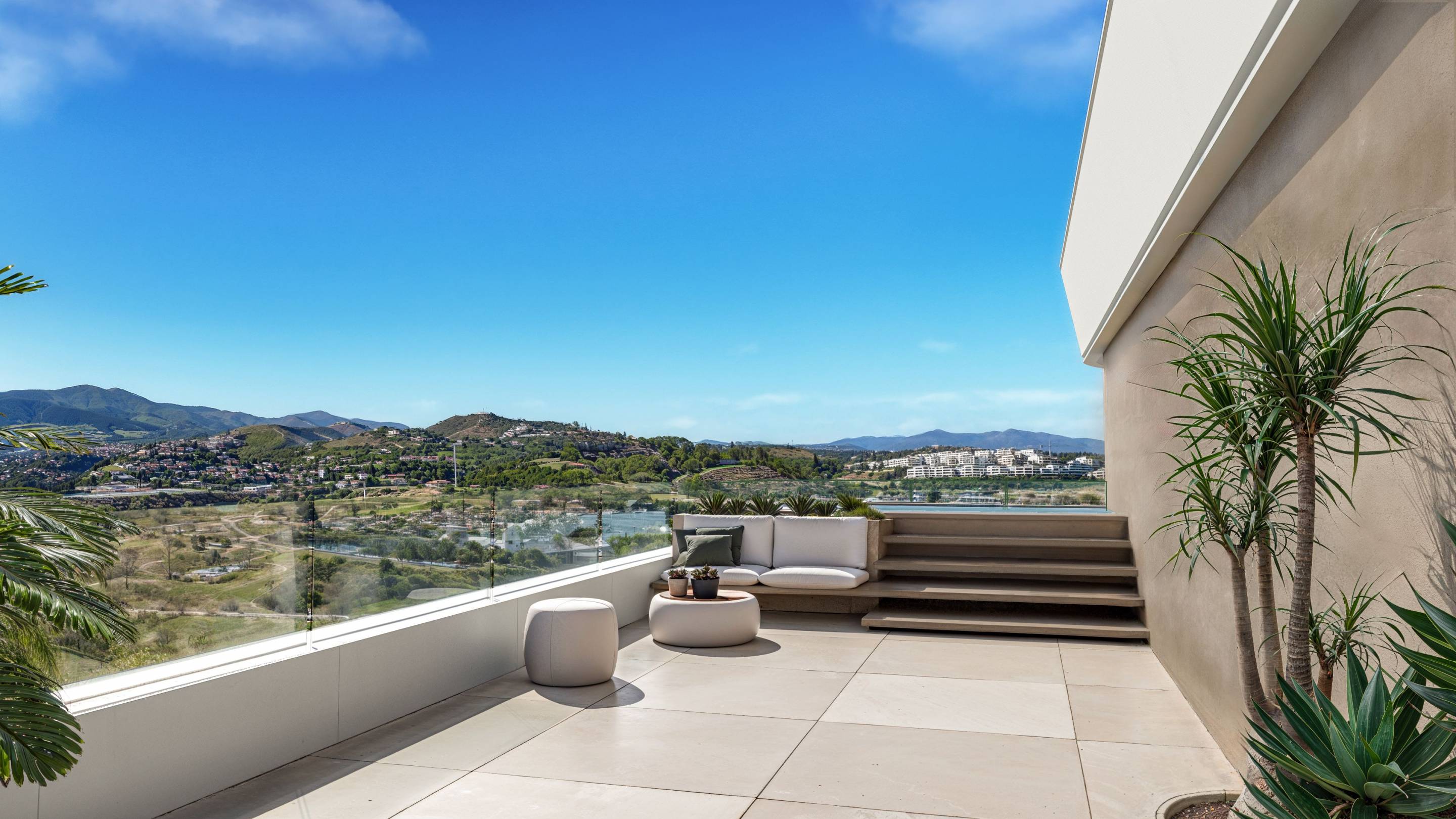 Hallway and entrance area of penthouse, Parque Central, Estepona
