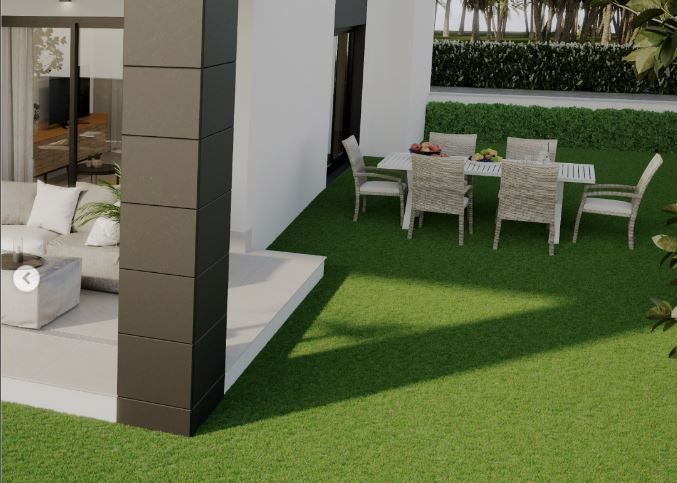 Garden path within complex grounds, Torreblanca, Torrevieja