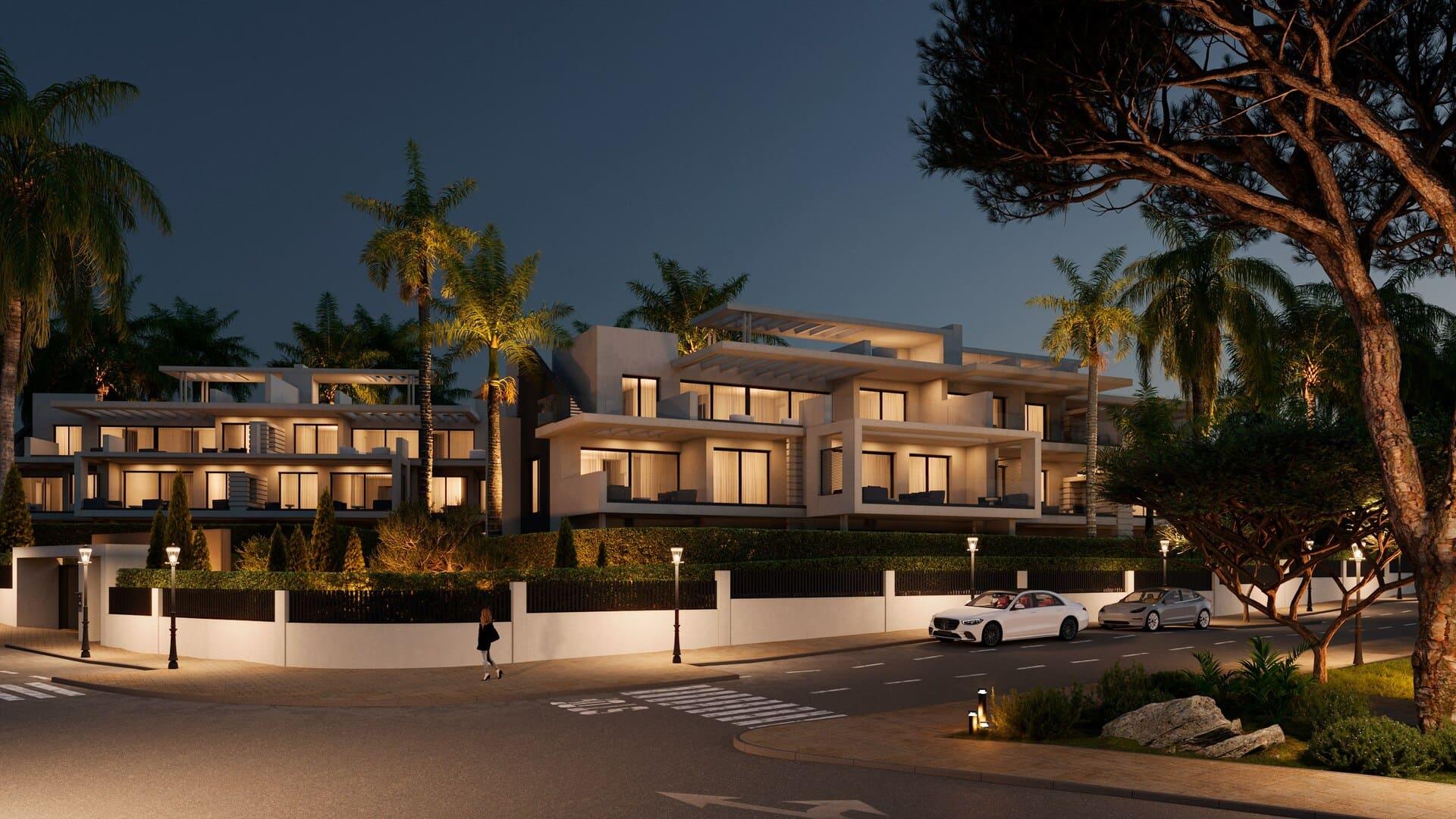 Communal pool area of residential complex, Azata Golf Estepona Oeste