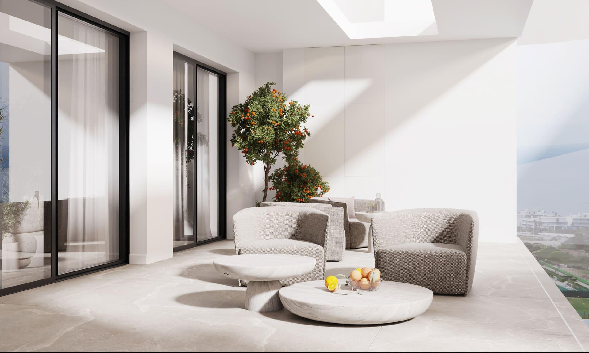 Internal staircase of residential complex, Azata Golf Estepona Oeste