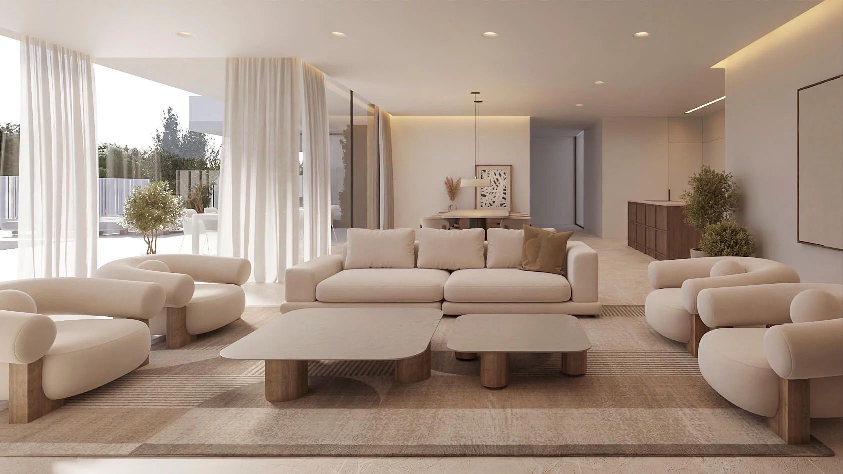 Bedroom in single-storey new-build villa, Benimeit-Tabaira, Moraira