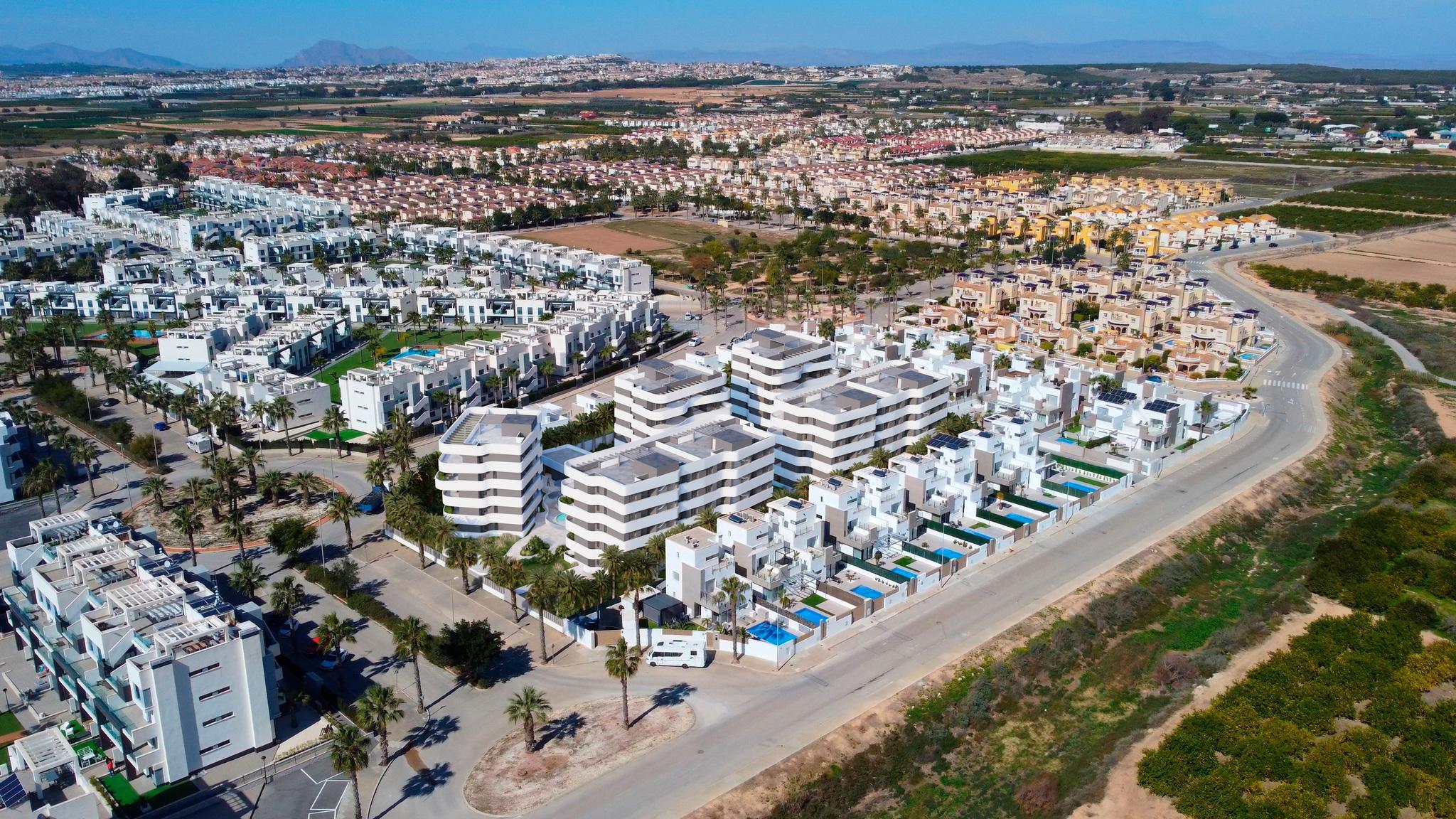 Utility area inside residential complex, El Raso