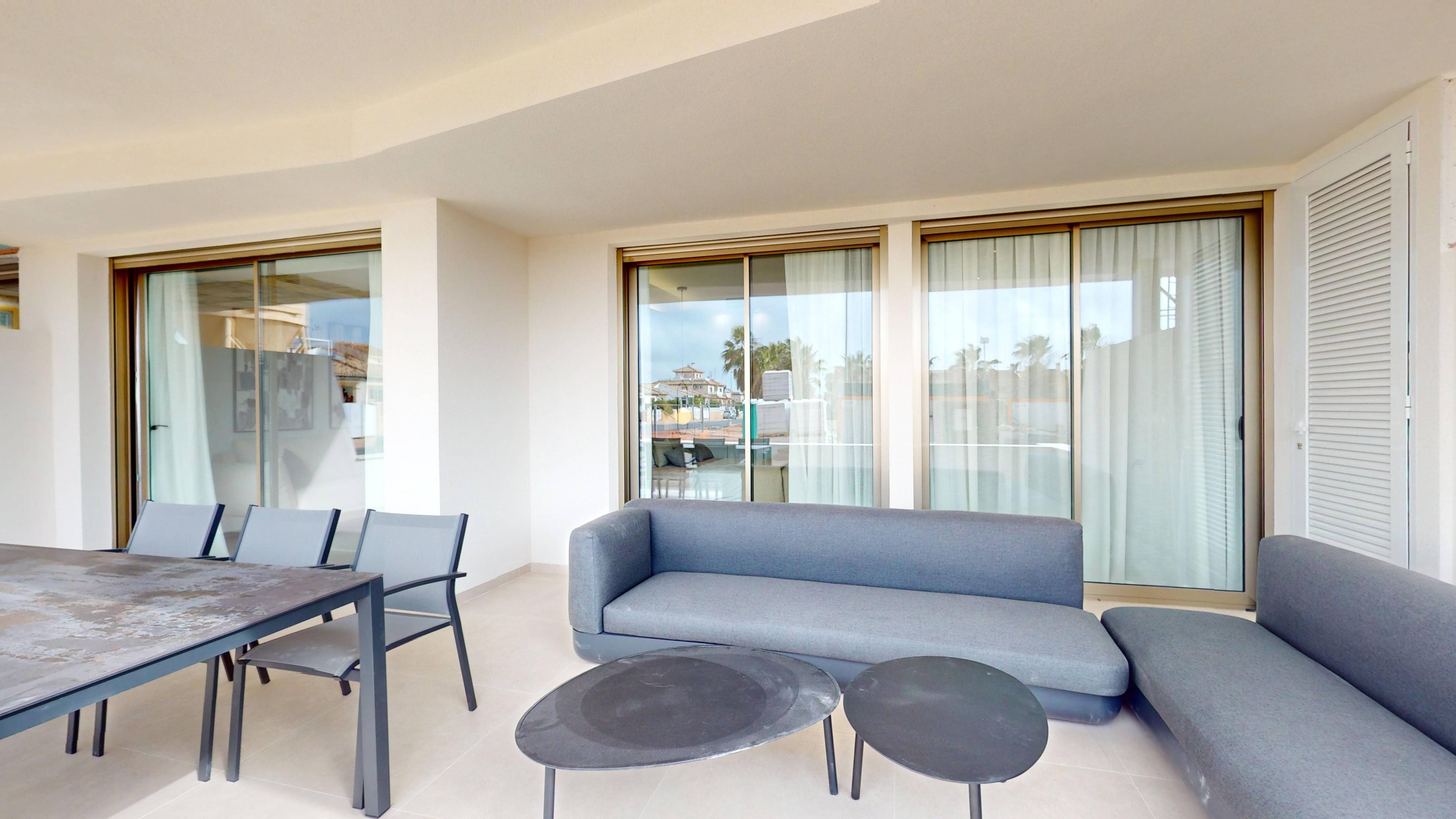 Bathroom vanity and fixtures in 2-bedroom apartment, Lomas de Cabo Roig