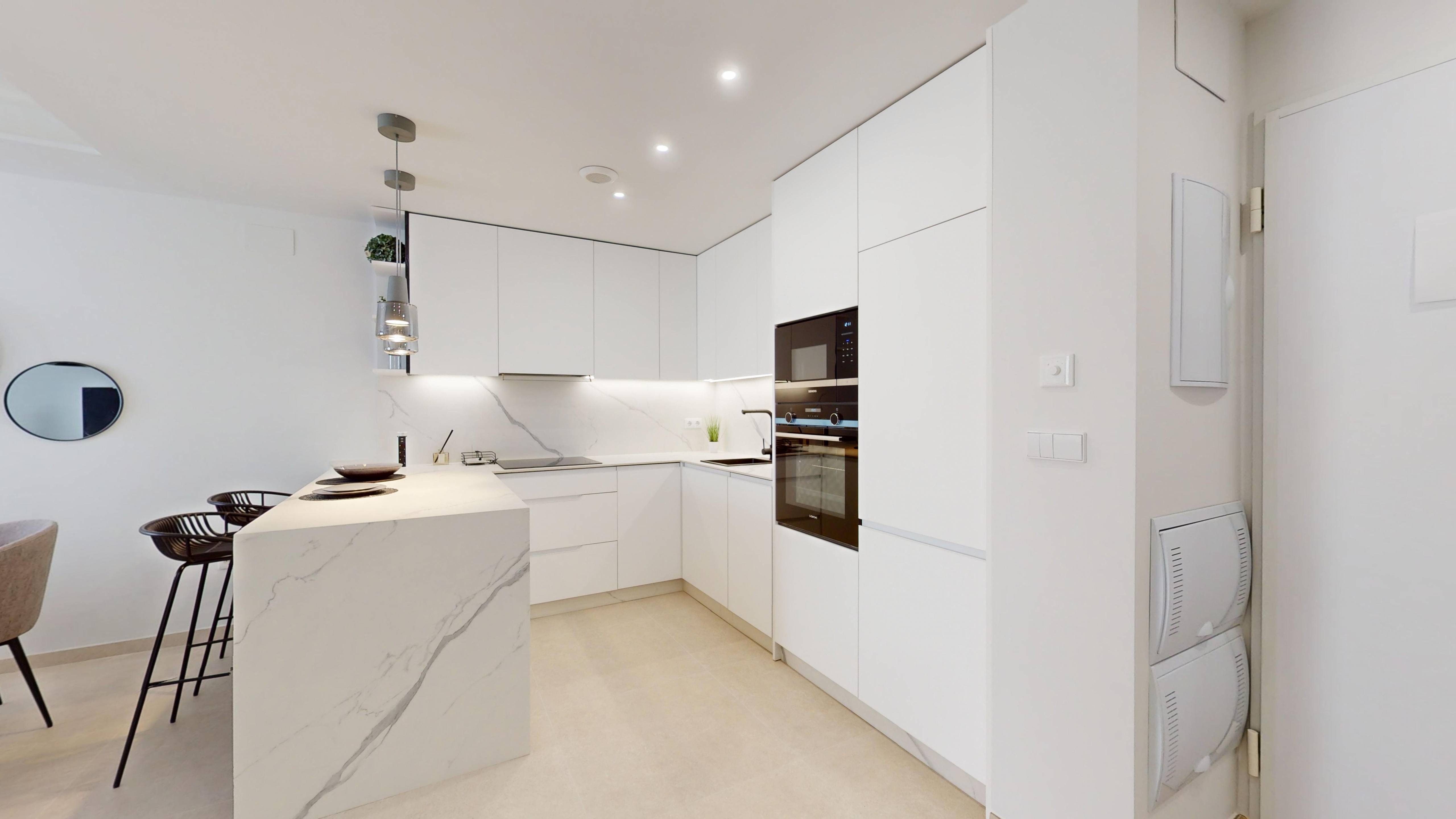 Living room with terrace access, 2-bedroom apartment, Lomas de Cabo Roig