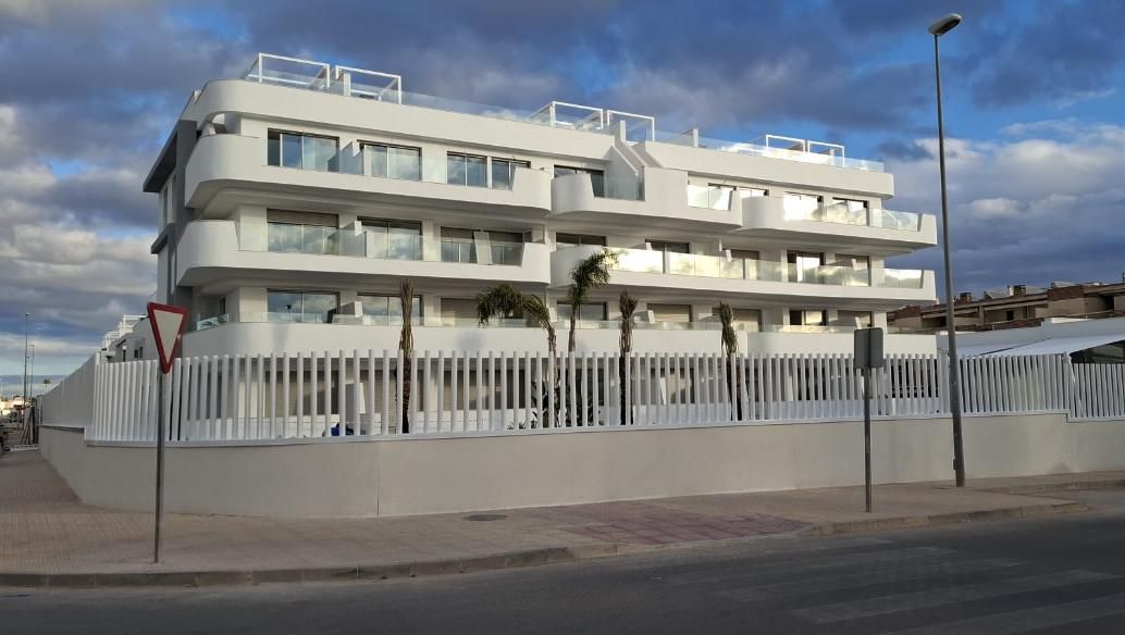 Residential complex at dusk, Lomas de Cabo Roig, Orihuela Costa