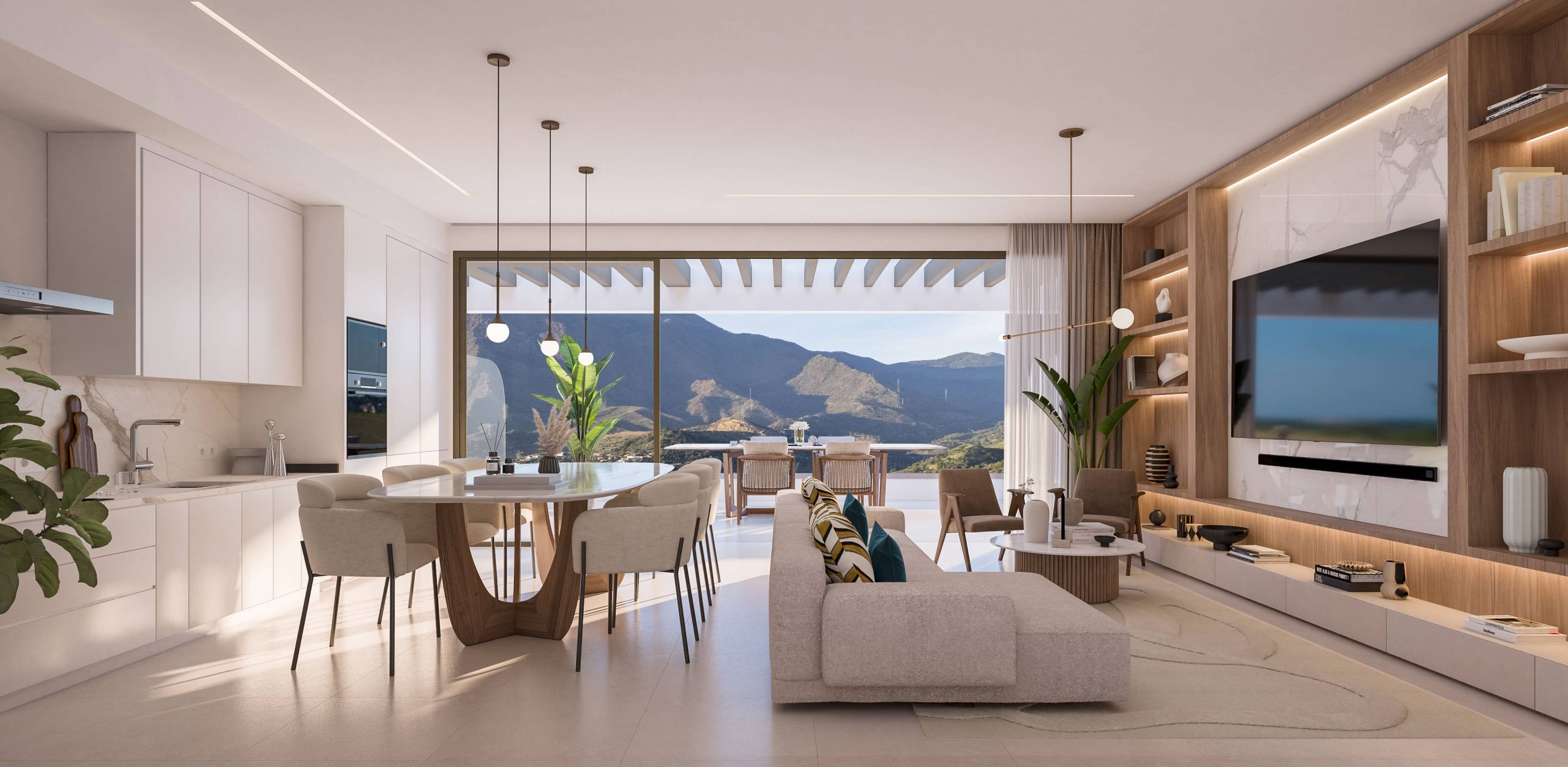 Indoor swimming pool and spa area at residential complex, Las Mesas, Estepona
