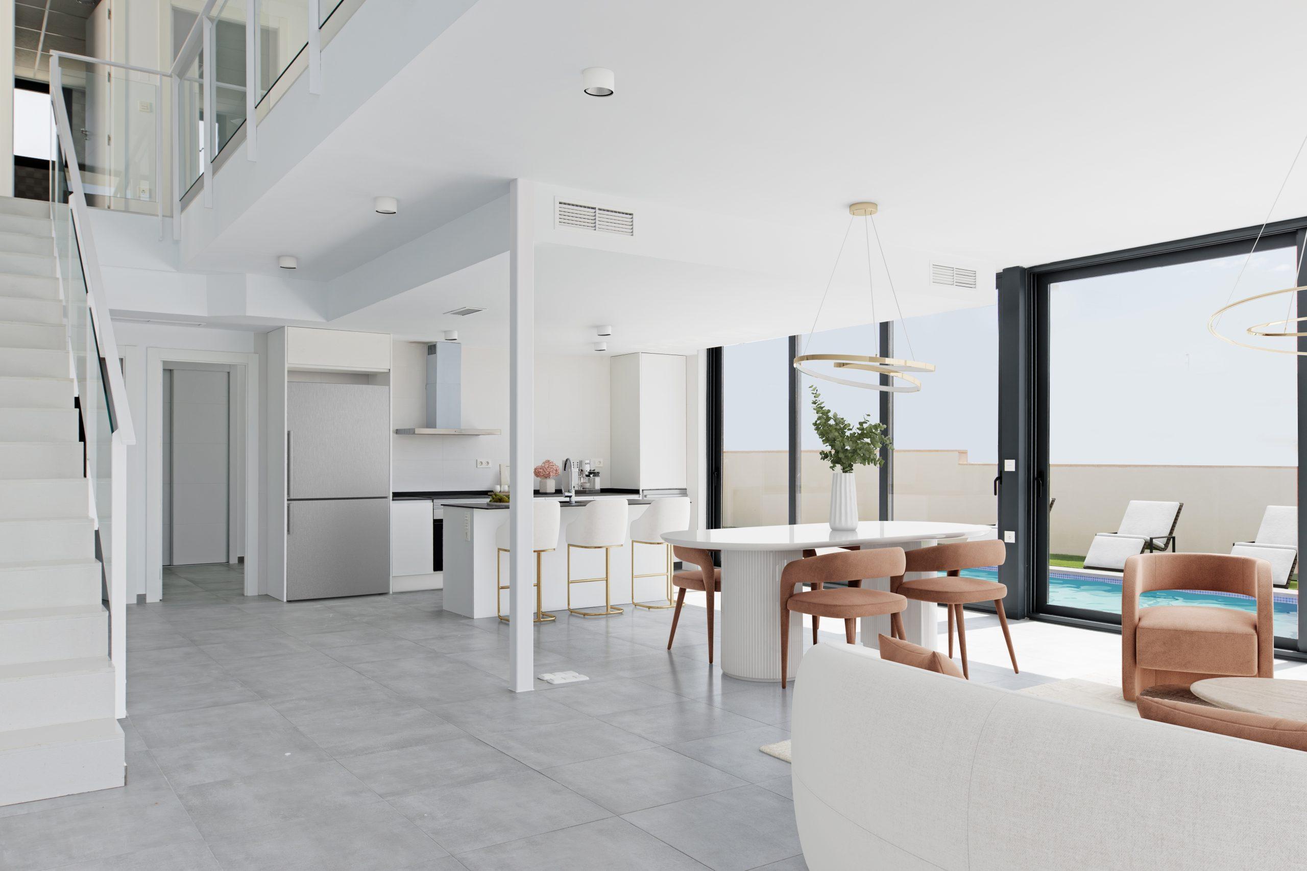 Bedroom with window and built-in wardrobes in 4-bedroom villa, Monte y Mar
