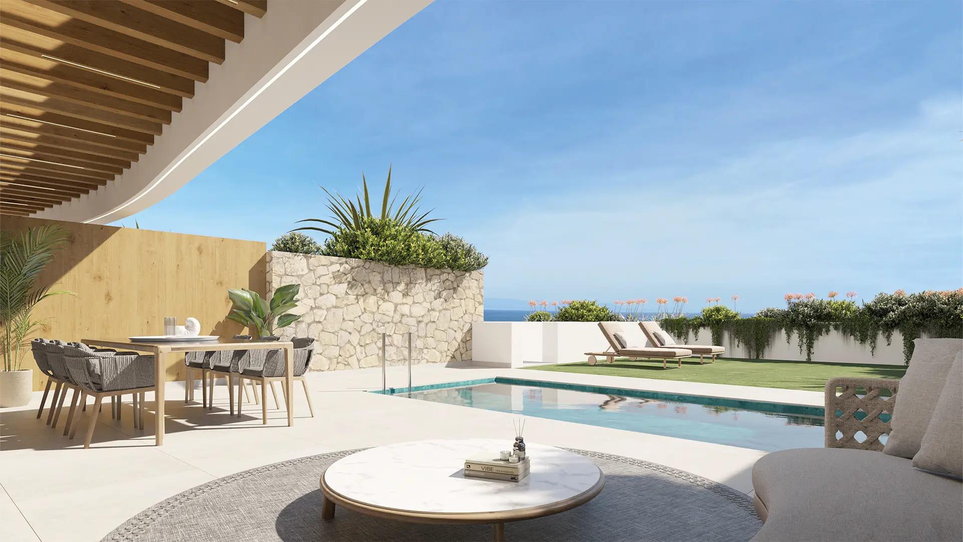 Second bathroom in 2-bedroom new-build apartment, Calaburra, Mijas