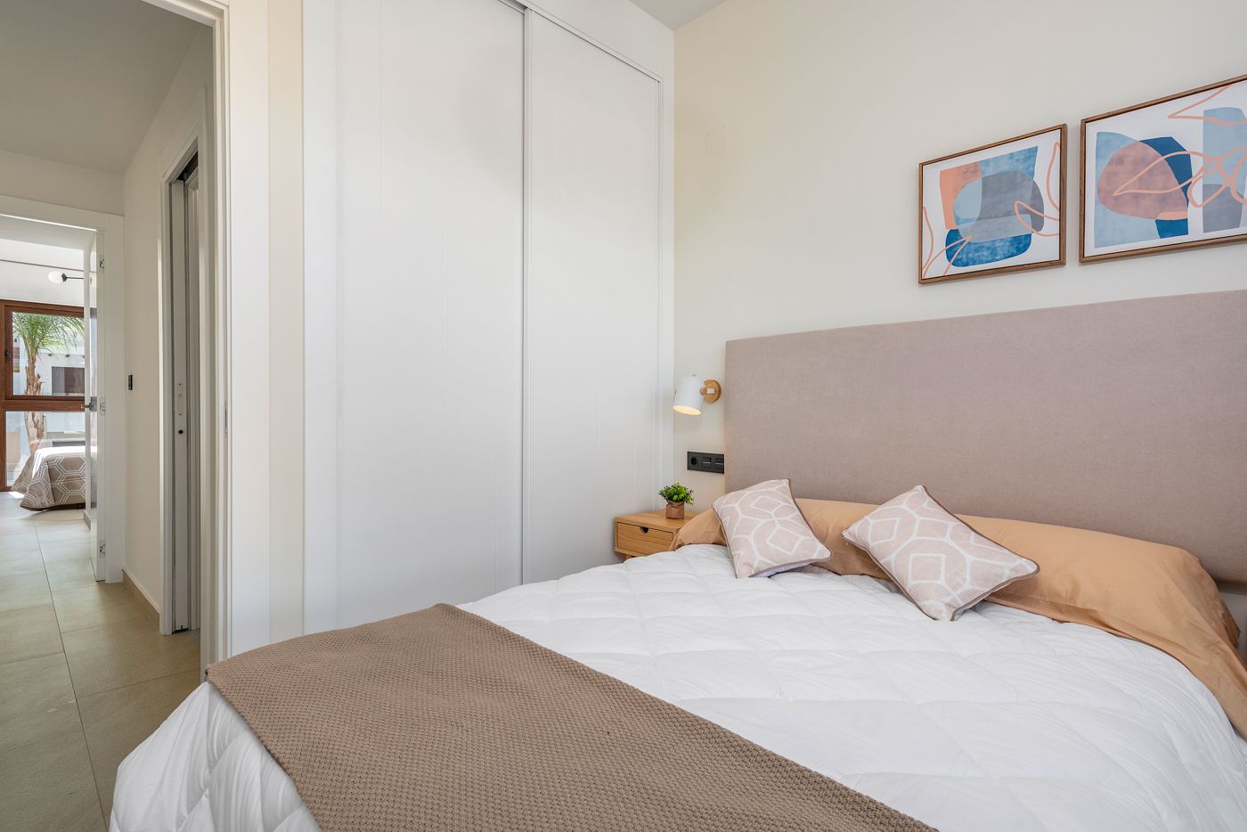 Built-in wardrobes in bedroom, new-build bungalow, Los Balcones, Torrevieja