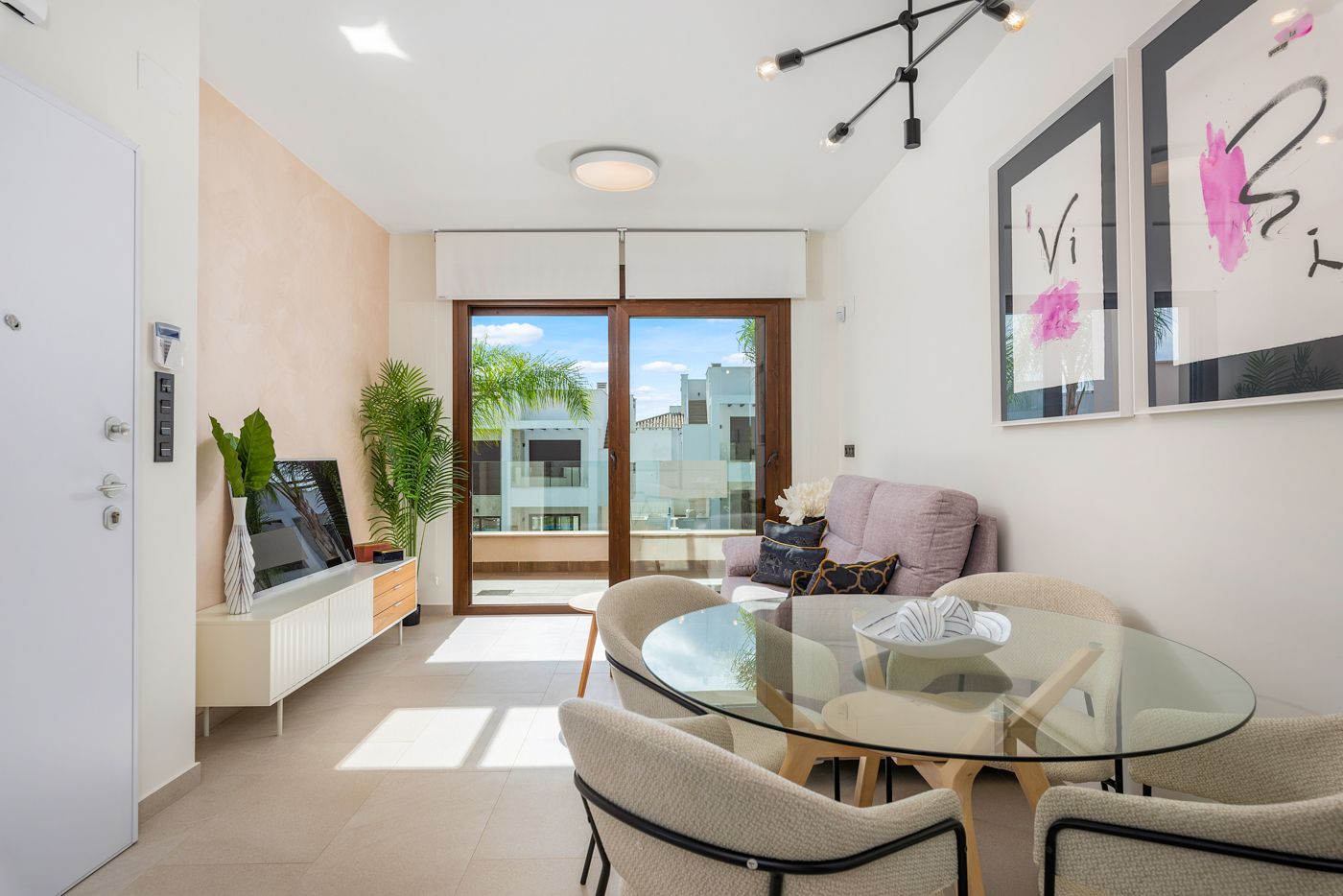 Double bedroom with built-in wardrobes in new-build bungalow, Los Balcones