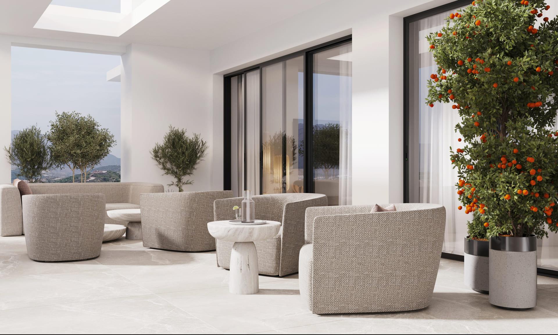 Development boundary and surrounding greenery, Azata Golf Estepona Oeste, Estepona