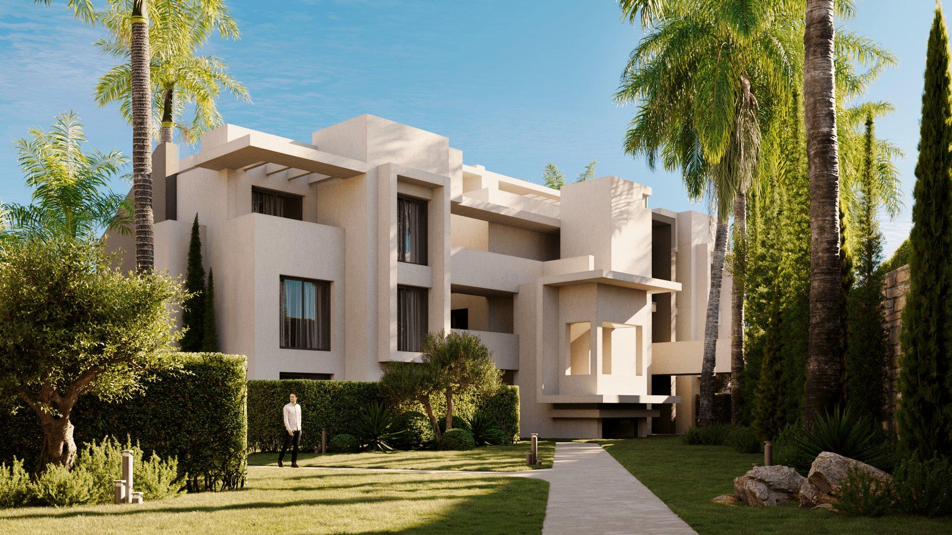 Second bathroom with tiled walls and fittings, 3-bedroom apartment, Azata Golf Estepona Oeste