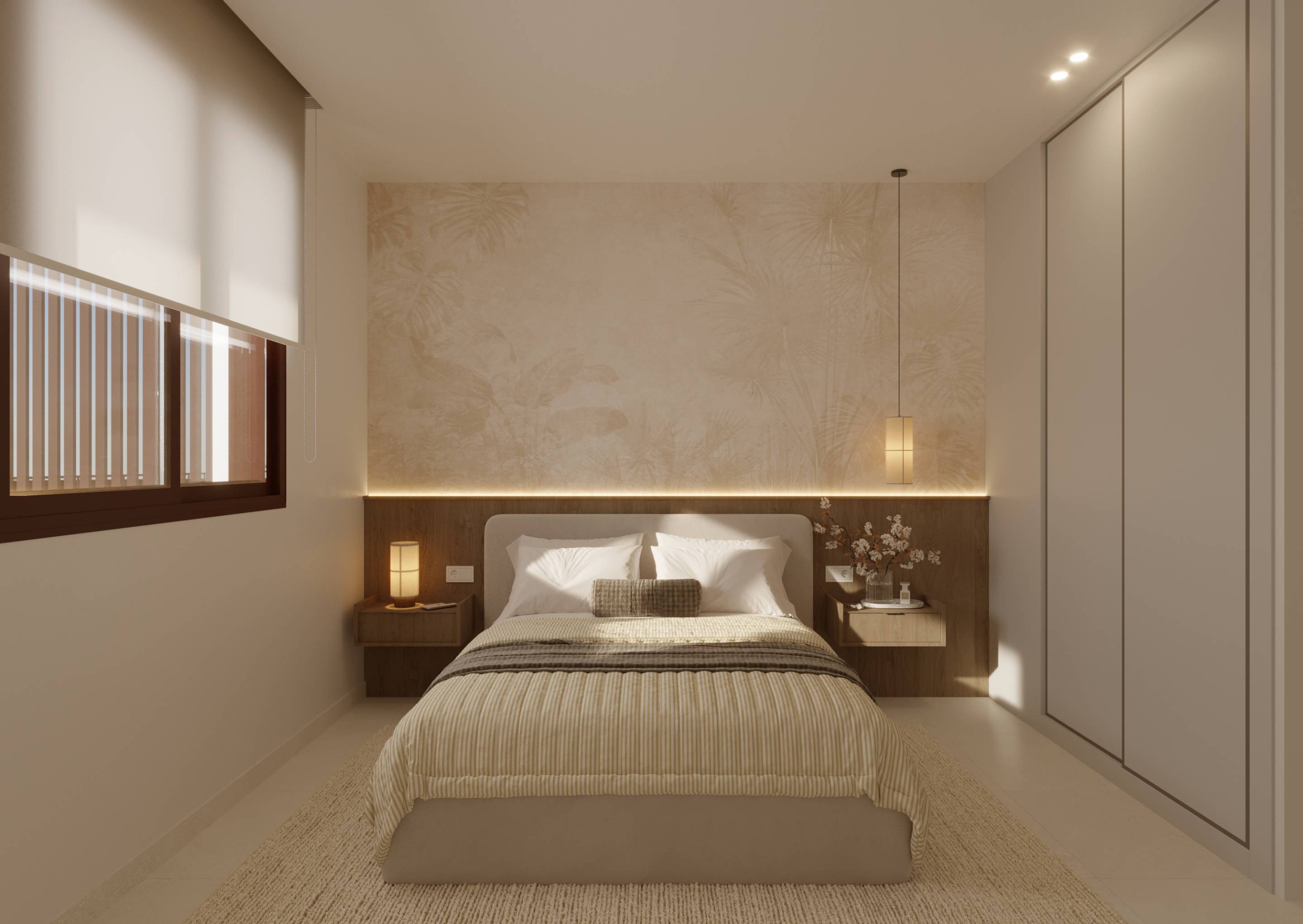Second bathroom with full tiled finish in 2-bedroom new-build apartment, Eroski, Santa Pola