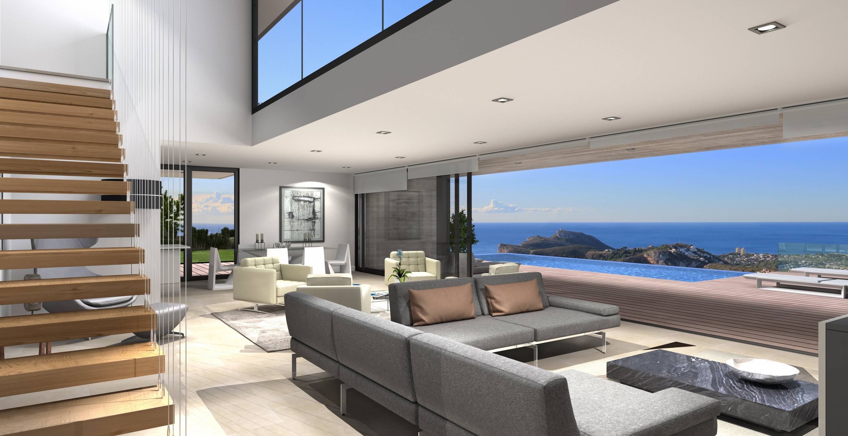 Integrated garage in new-build villa, Alcassar, Benitachell