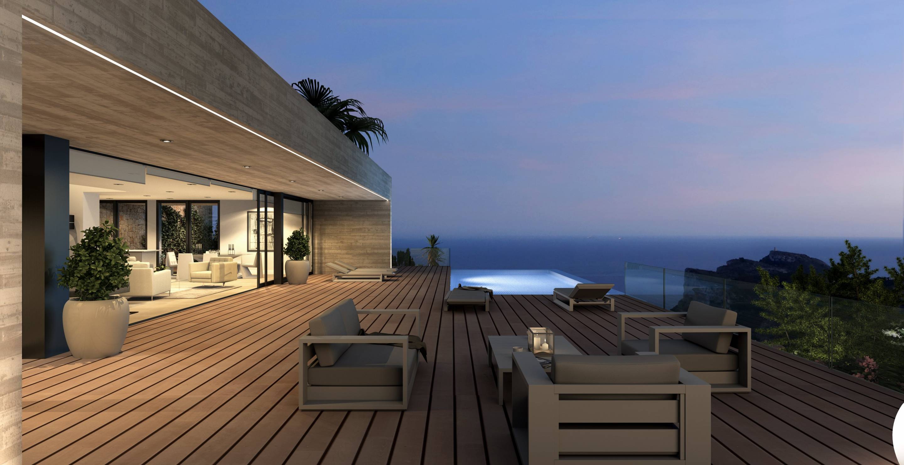 Hallway and entrance area in 787 m2 villa, Alcassar, Benitachell