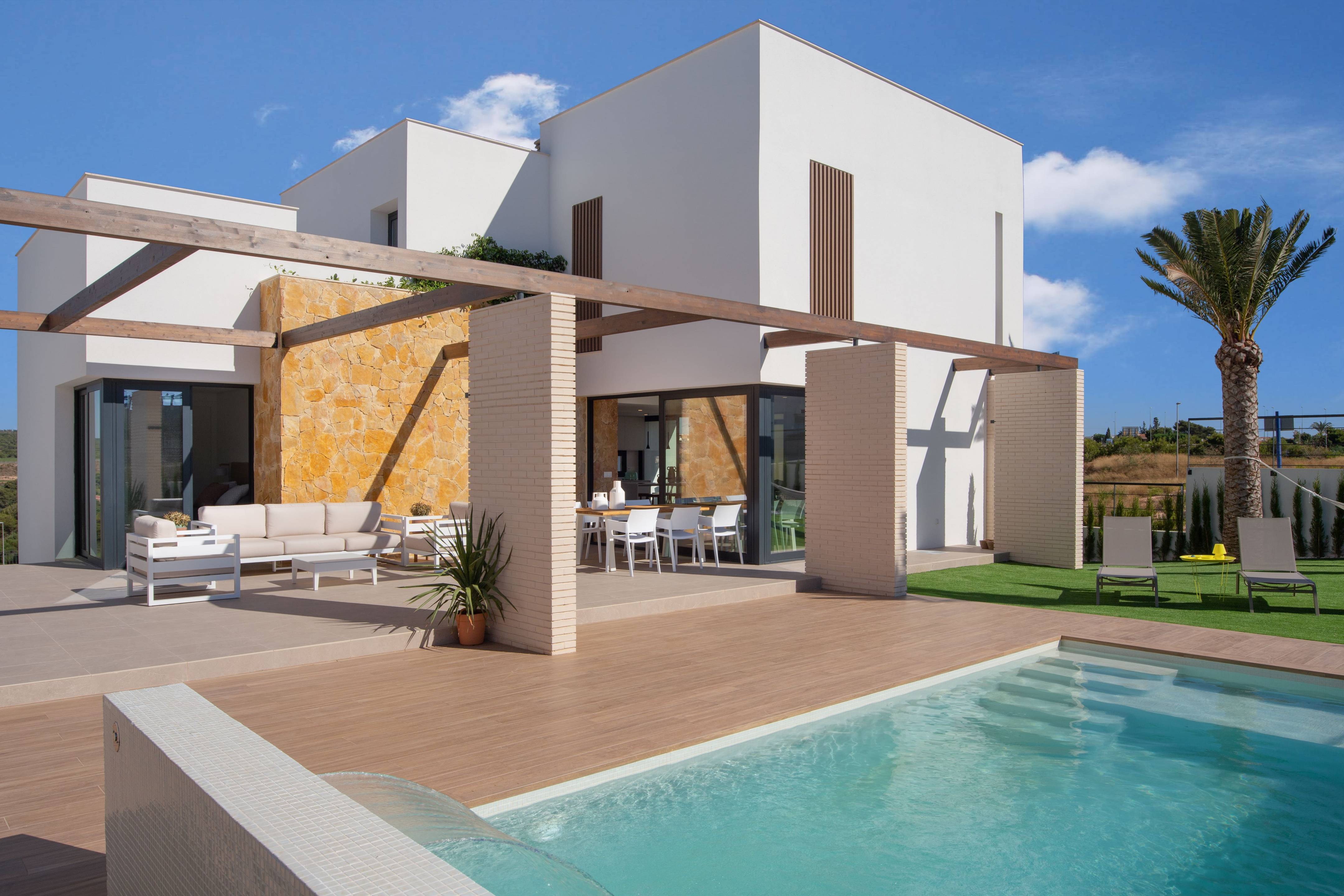 Additional floor plan detail for new-build villa, Campoamor, Orihuela Costa