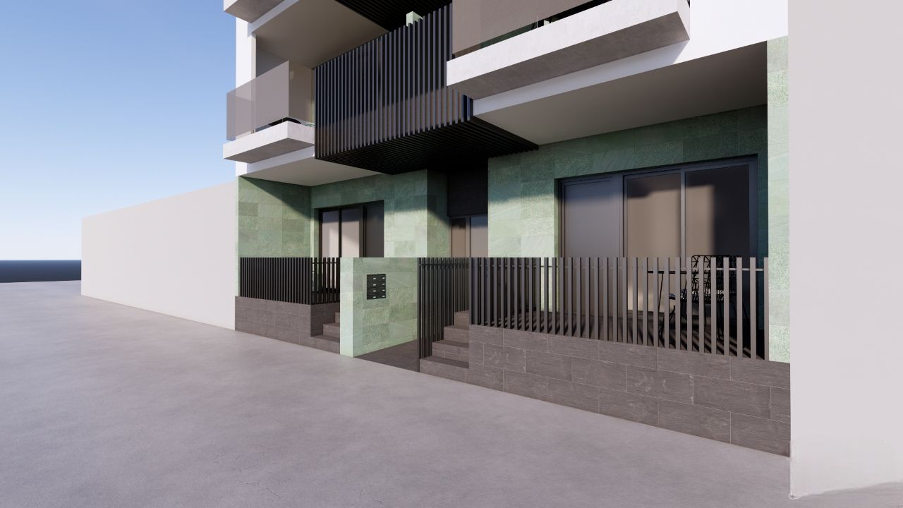 Bedroom with window and natural light, 2-bedroom new-build apartment, El Mojón