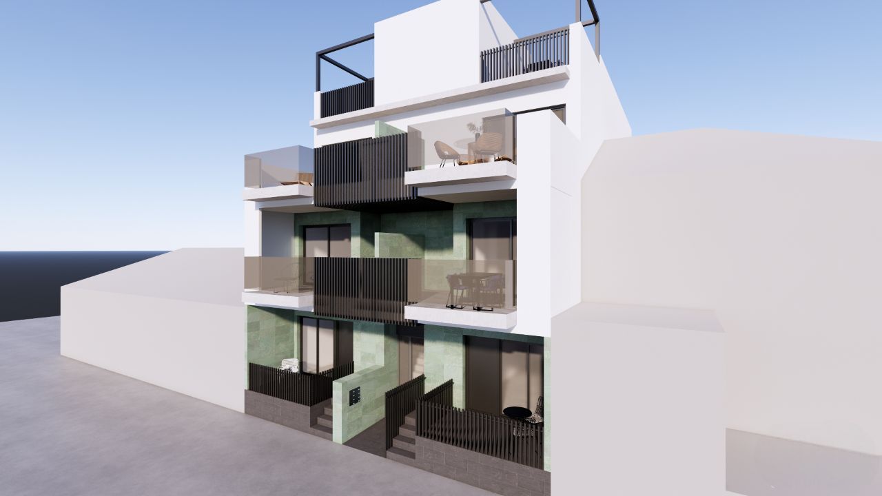 Floor plan layout showing 69 m² 2-bedroom apartment, El Mojón, Pilar De La Horadada