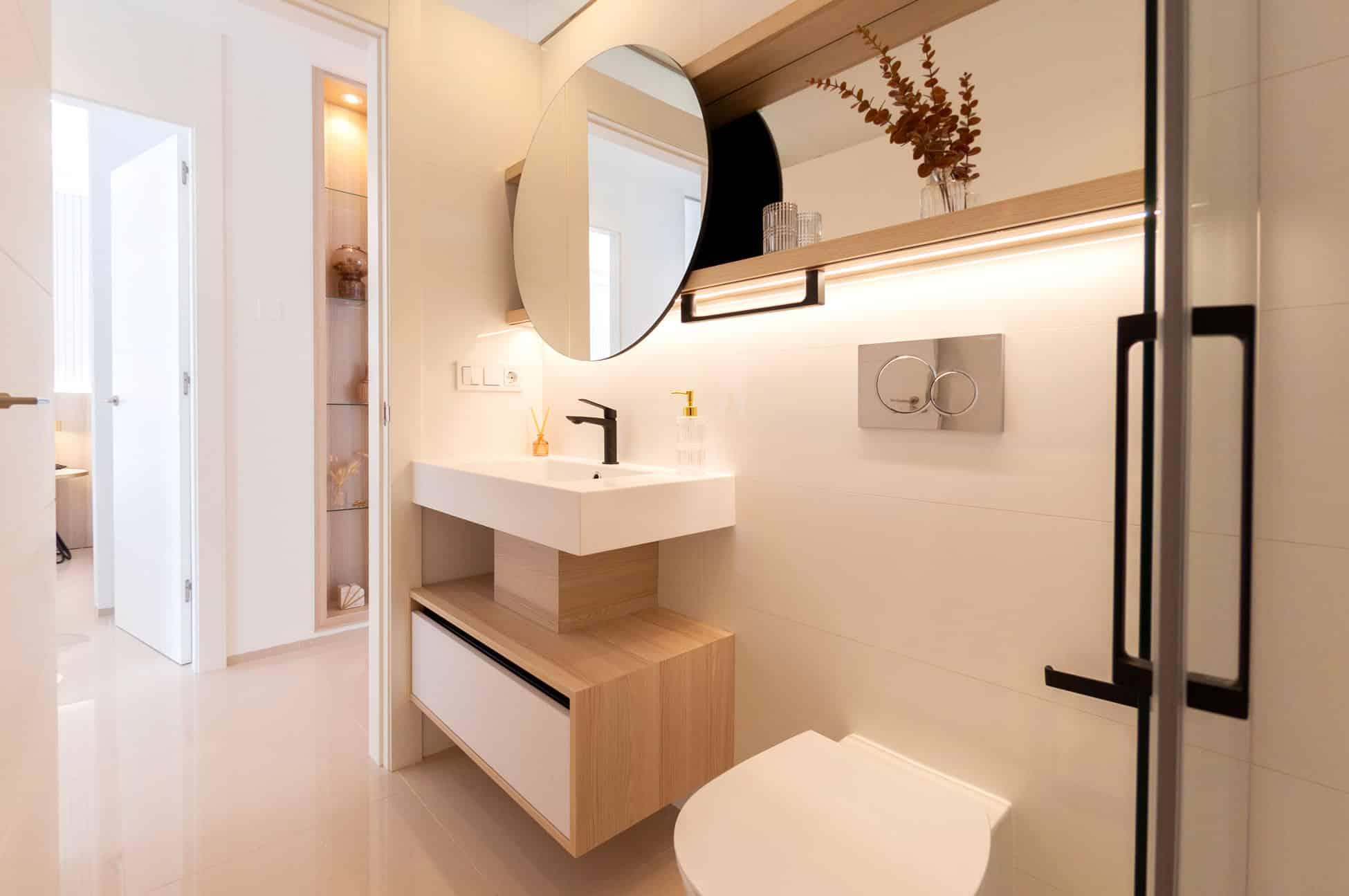 Bathroom vanity unit, new-build bungalow, Lo Marabu, Rojales