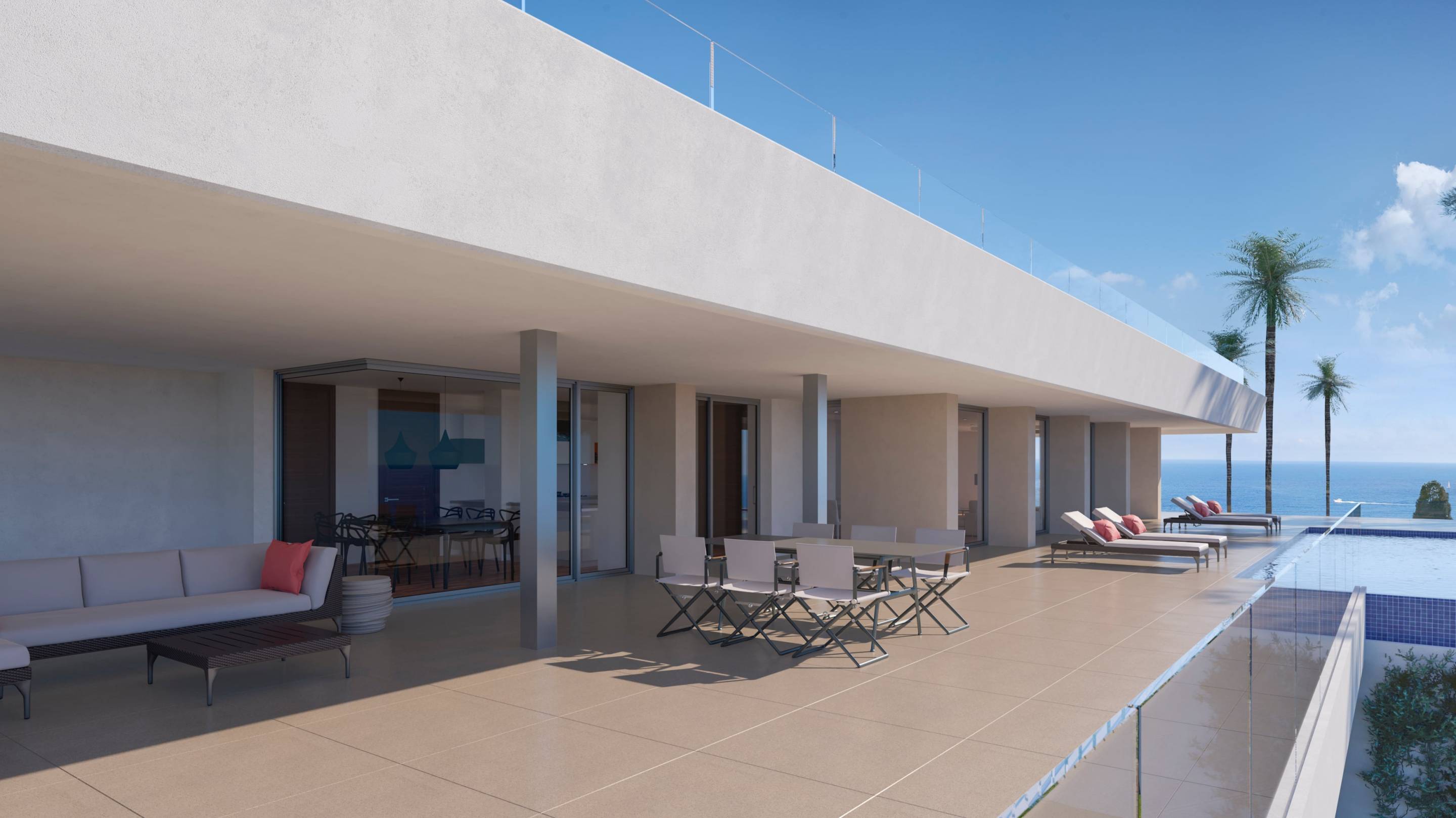 Ground-floor interior room in 6-bedroom new-build villa, Benitachell, Alicante