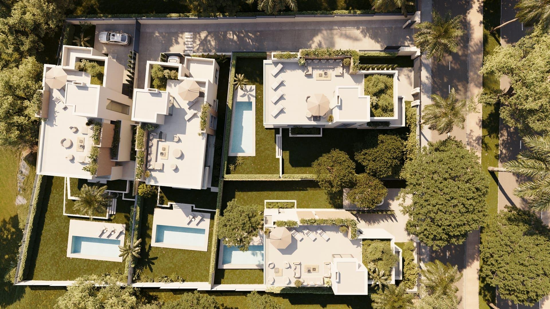 Upper floor bedroom in 4-bedroom new-build villa, Hacienda, Marbella