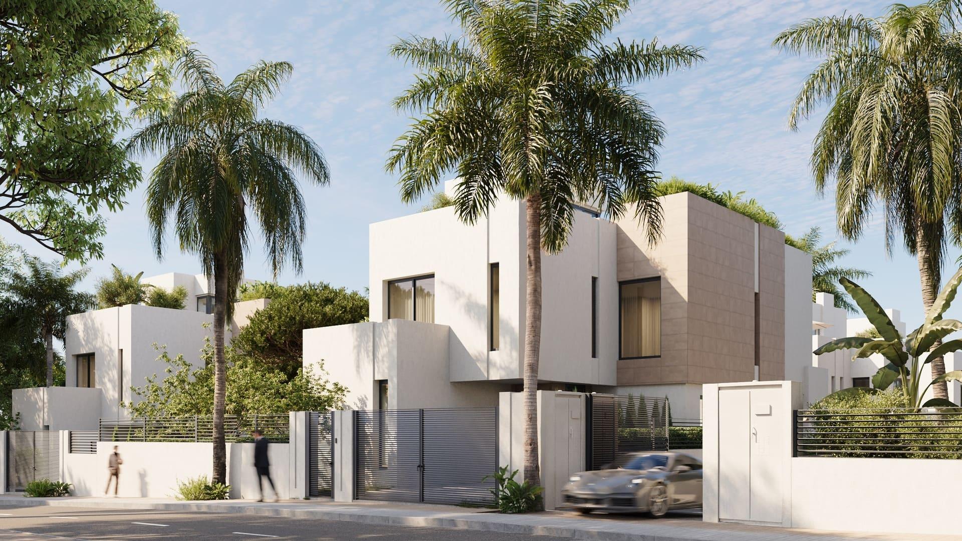Interior wall and floor finishes in 4-bedroom new-build villa, Hacienda, Marbella