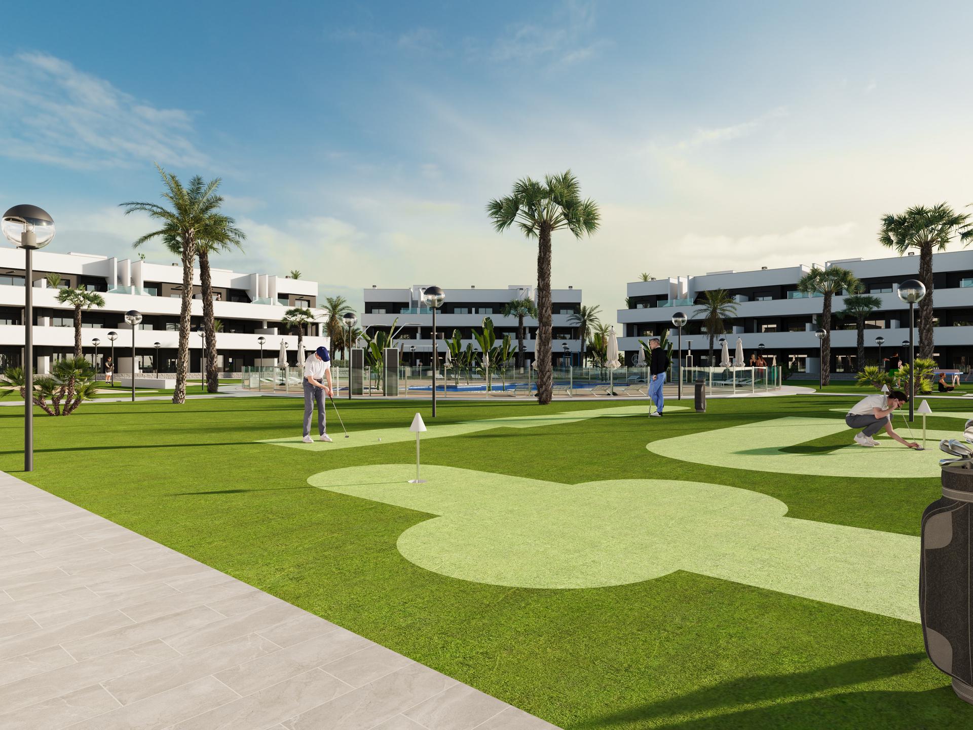 Development site plan showing apartment layout, El Raso, Guardamar Del Segura