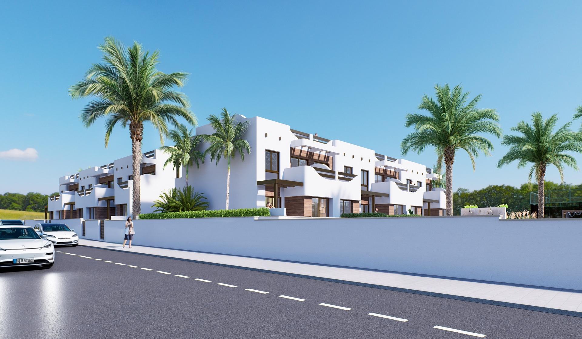 Street-level view of residential complex, El Mojón, Pilar De La Horadada