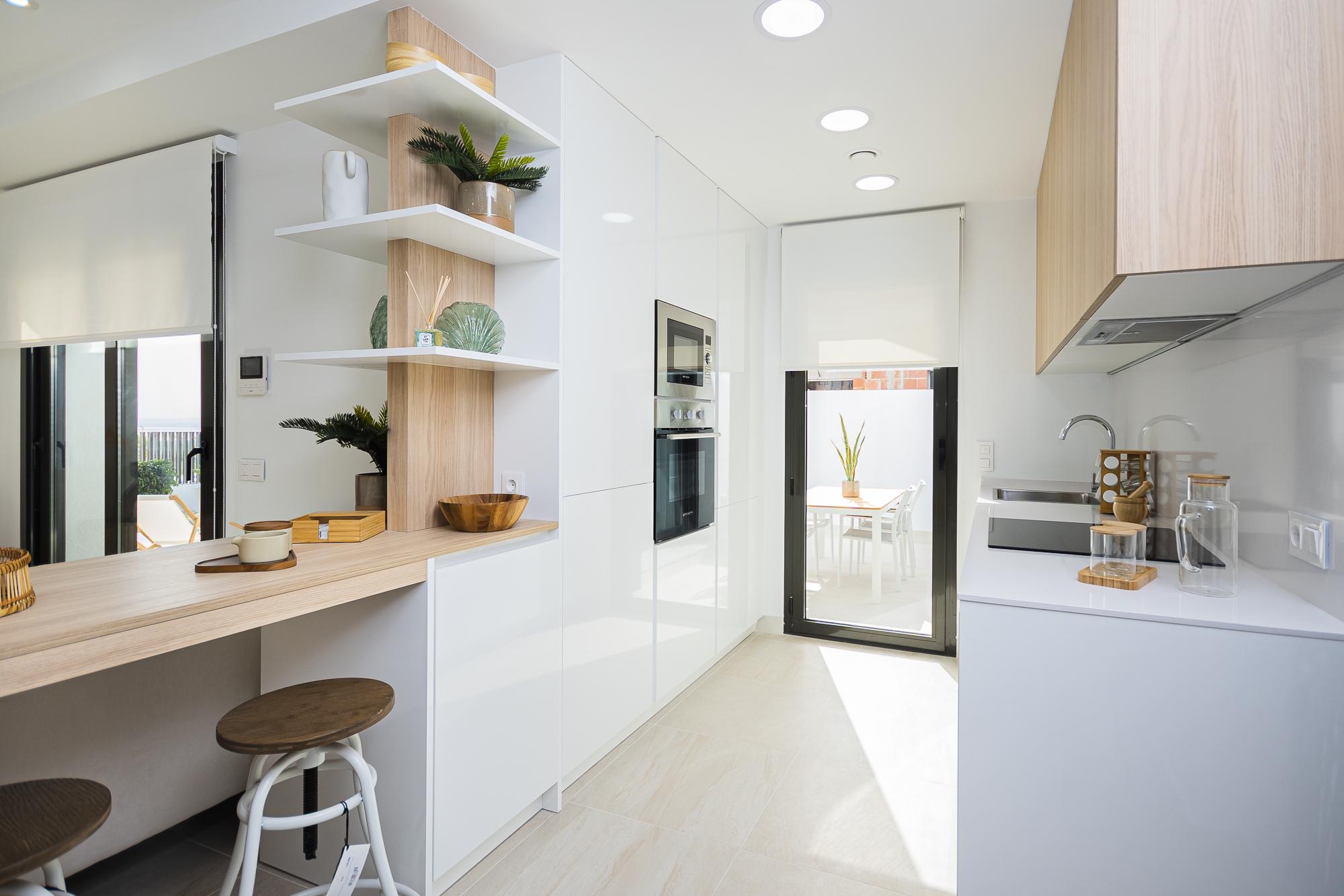 Interior hallway showing room layout, new-build villa, Lago Jardín