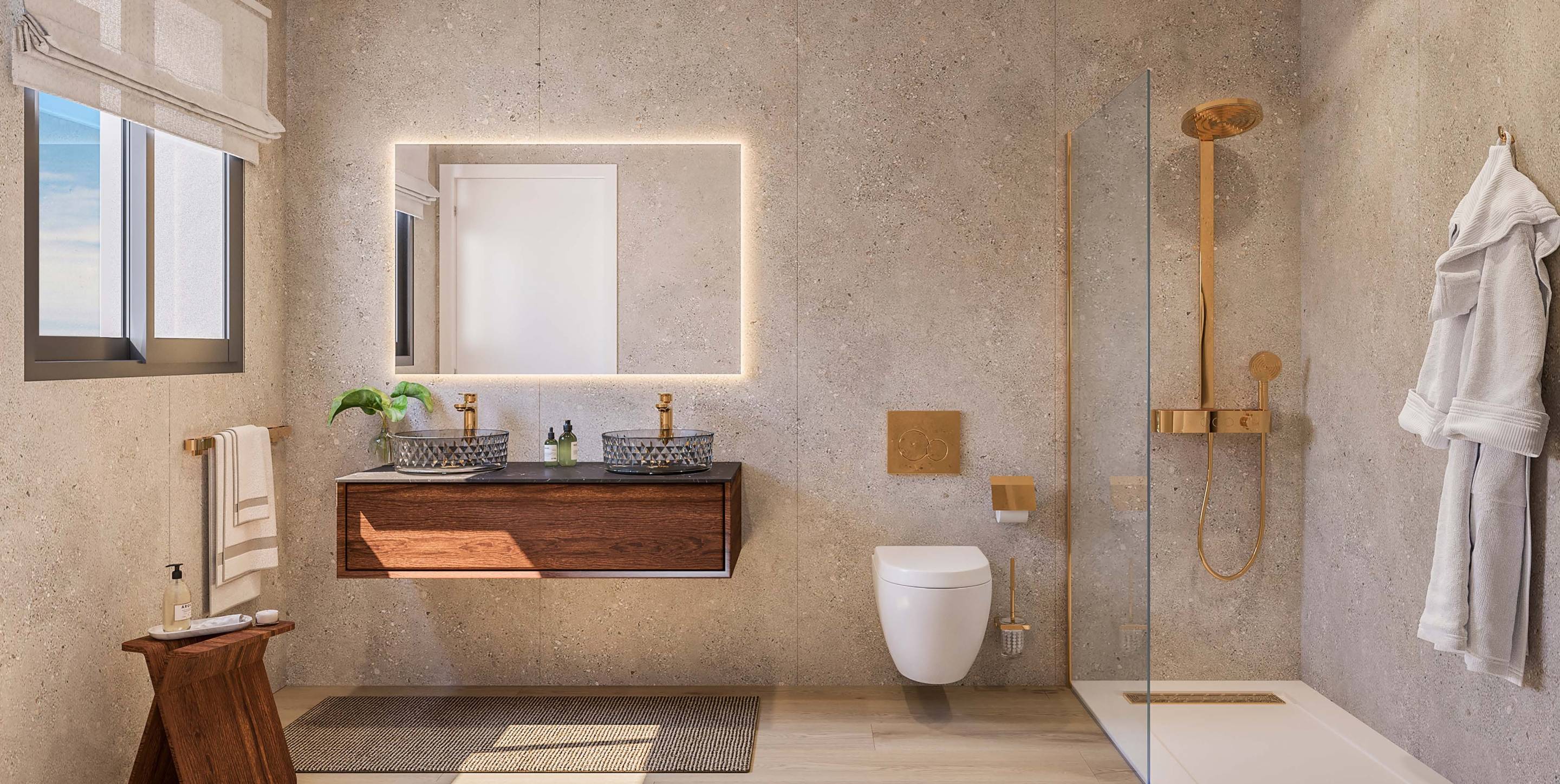 Second bathroom in a 2-bedroom new-build apartment, Playas Del Torres, Villajoyosa