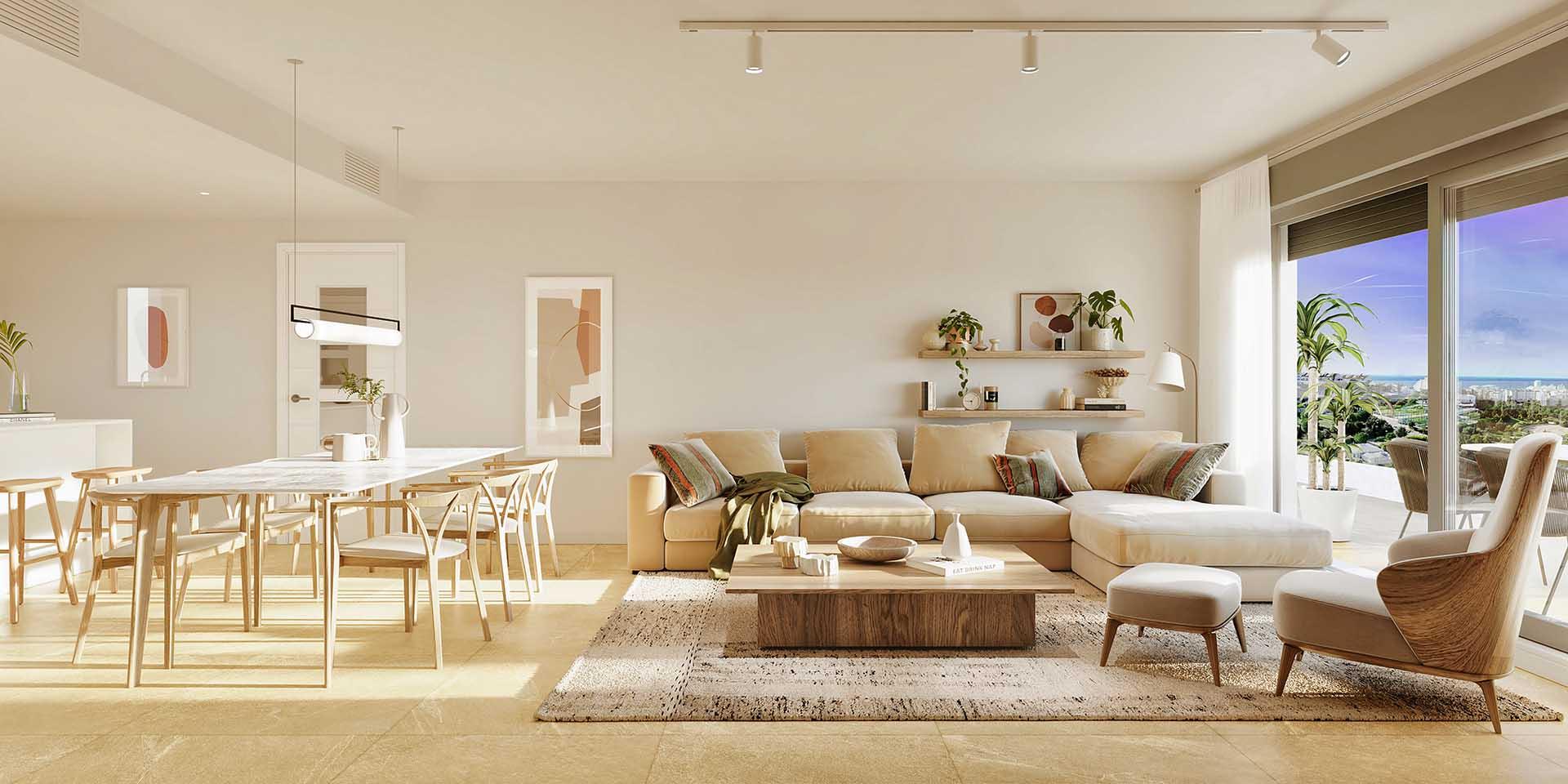 Second bedroom in 2-bedroom ground-floor new-build apartment, Las Mesas, Estepona