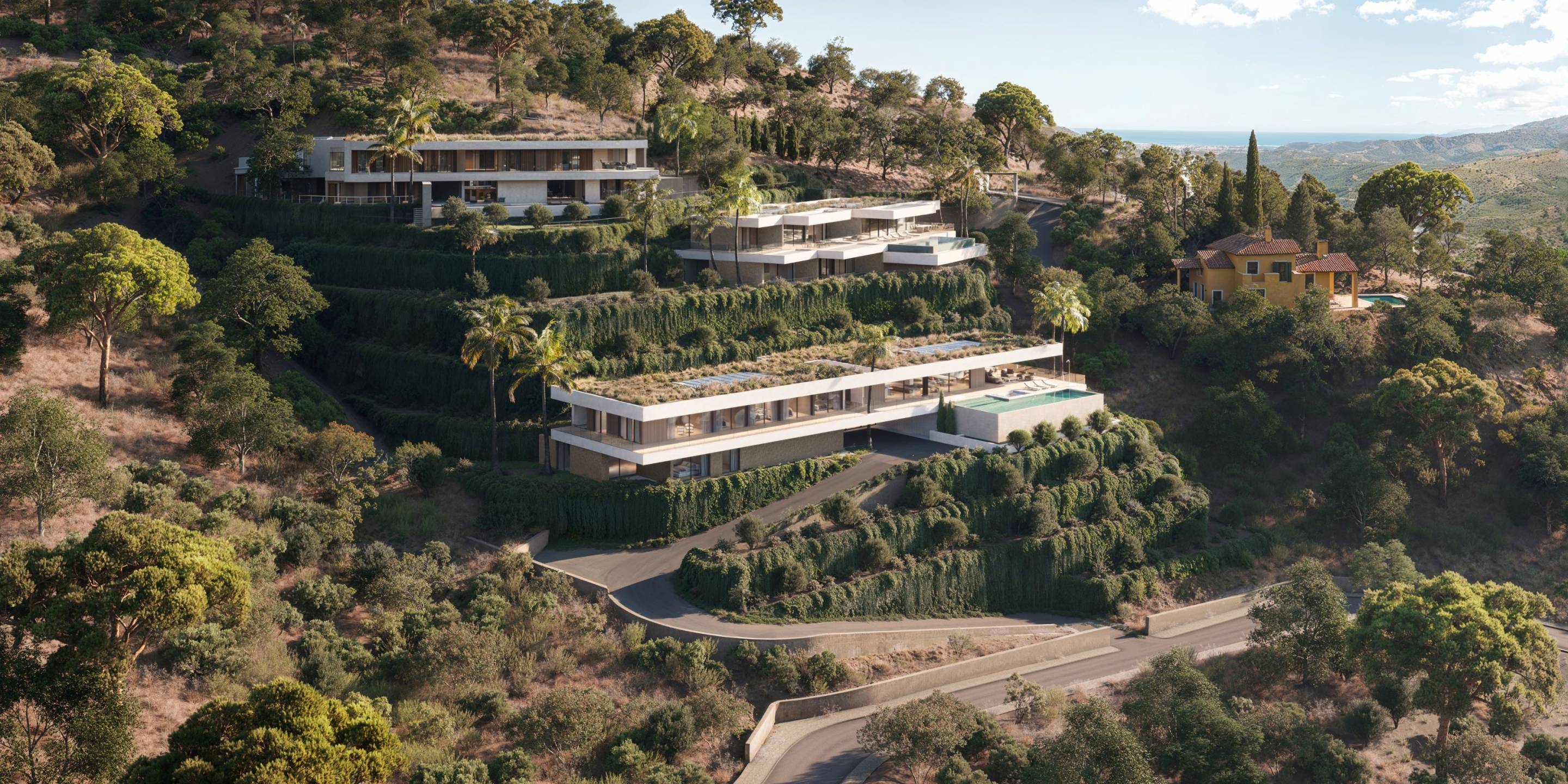 Guest bedroom in new-build 6-bedroom villa, Montemayor-Marbella Club, Benahavis