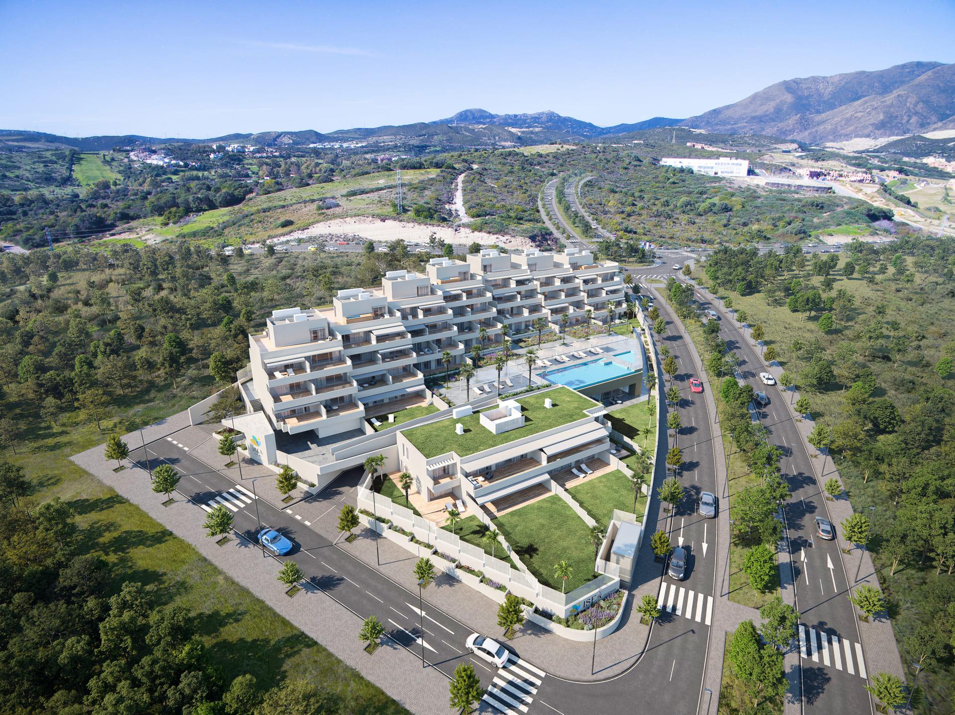 Entrance lobby and lift in new-build apartment building, Arroyo Enmedio, Estepona