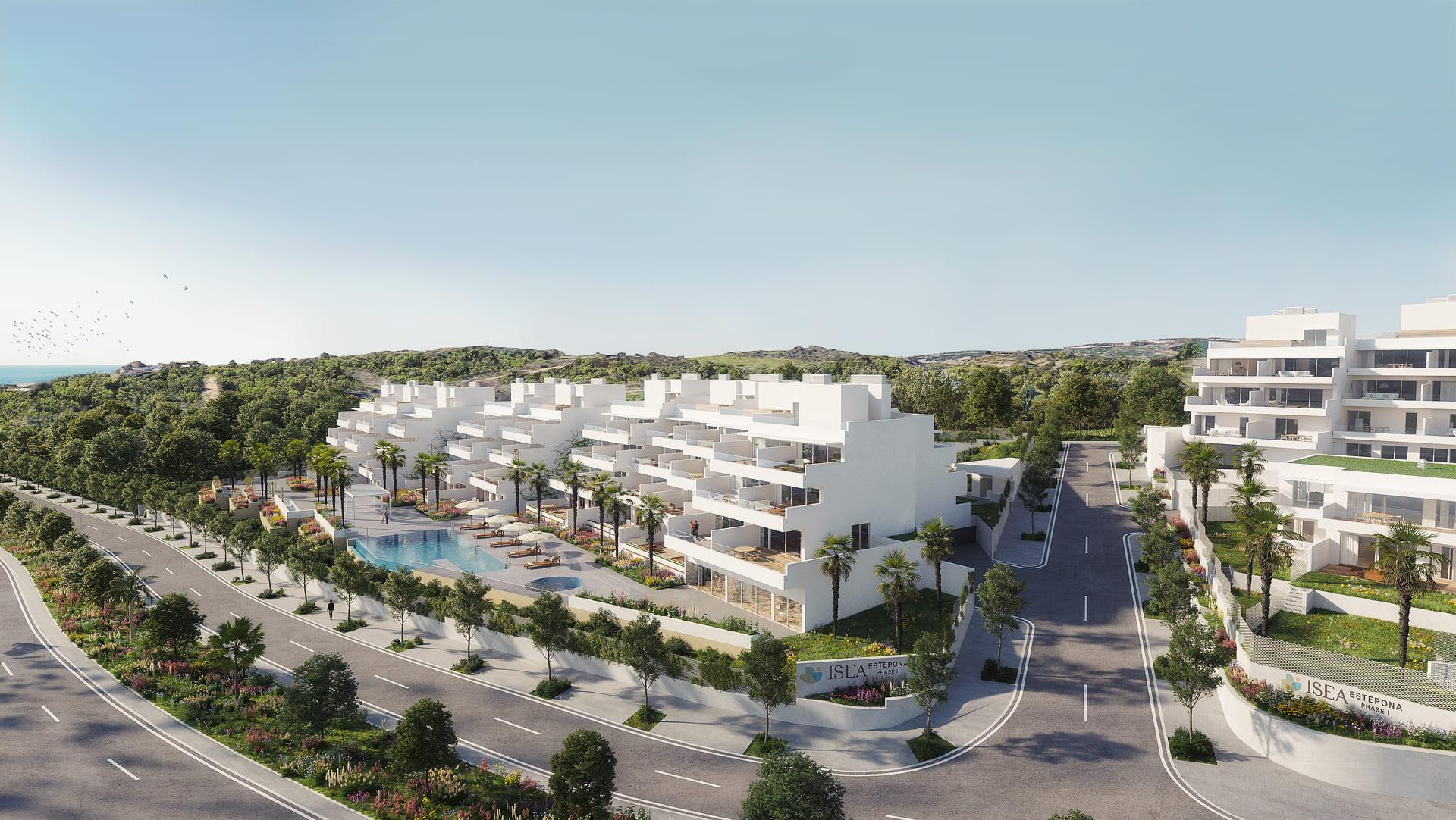 Main bedroom with built-in wardrobes in new-build apartment, Arroyo Enmedio, Estepona