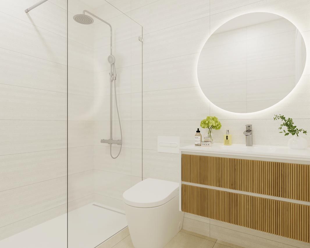 Kitchen storage and integrated appliances in new-build penthouse, Lago Jardín