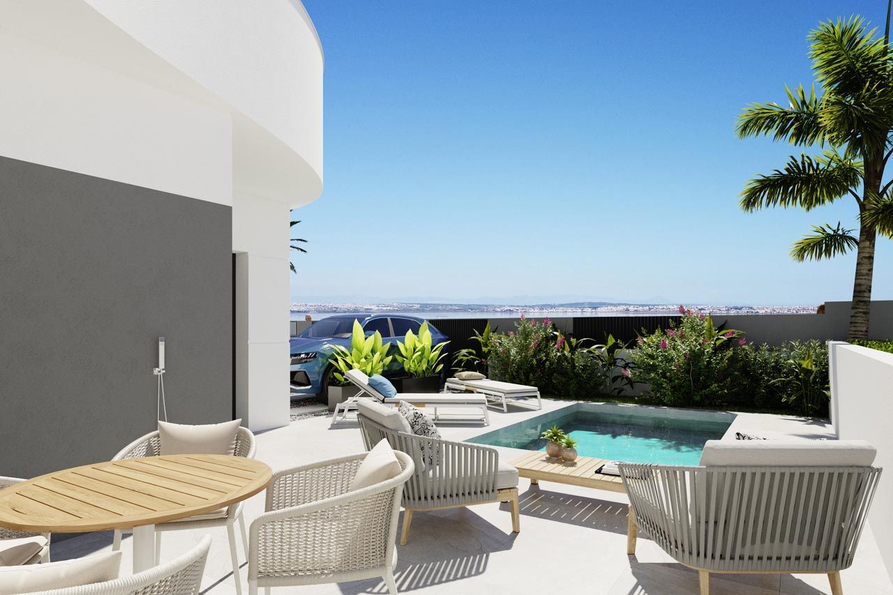 Fully fitted kitchen with modern appliances in new-build penthouse, Lago Jardín, Torrevieja