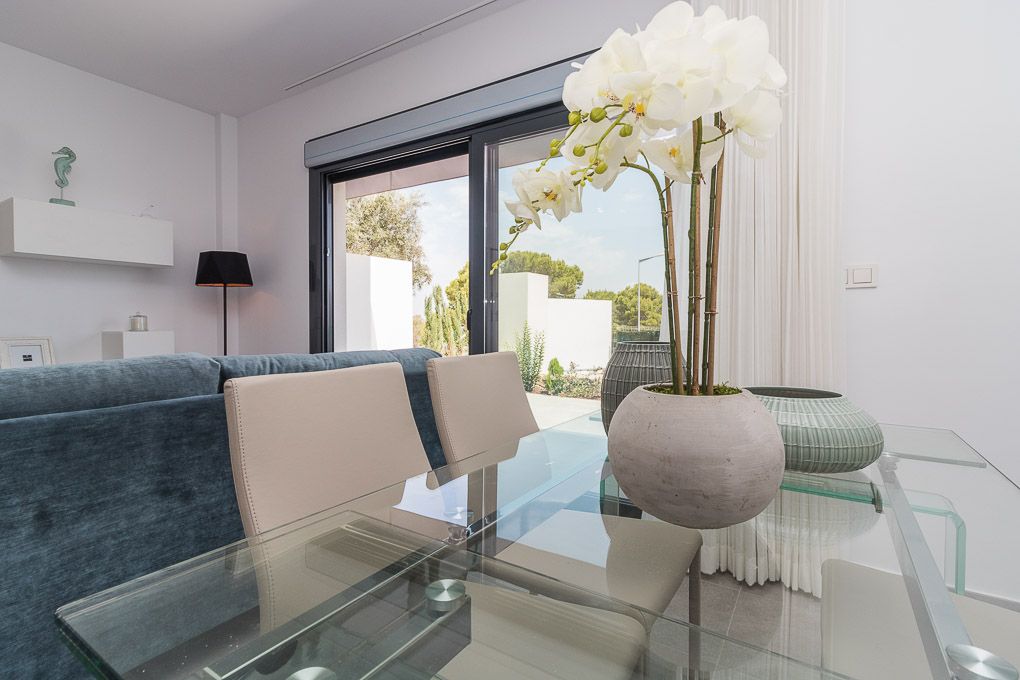 Solarium area on upper level of new-build bungalow complex, Los Balcones, Torrevieja