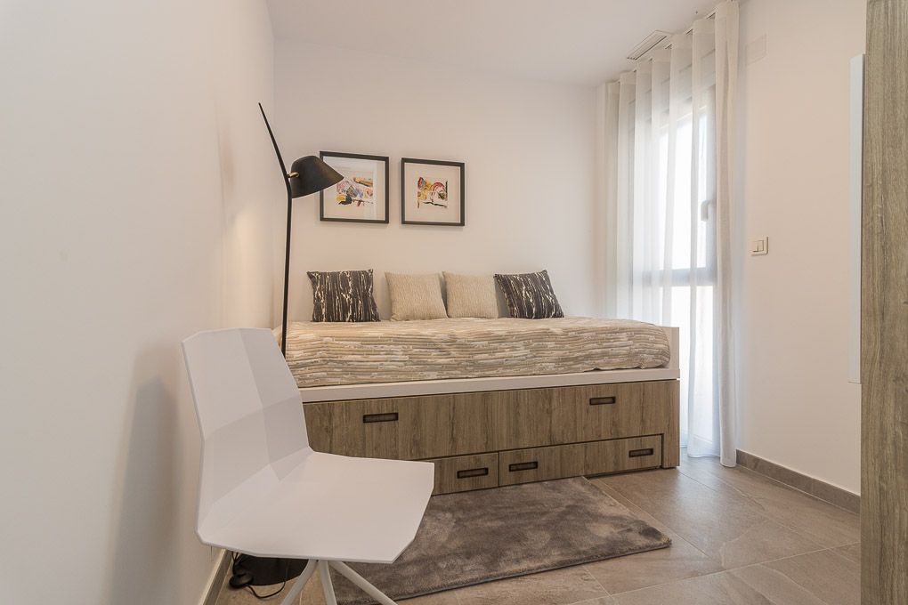 Jacuzzi terrace detail, new-build residential complex, Los Balcones