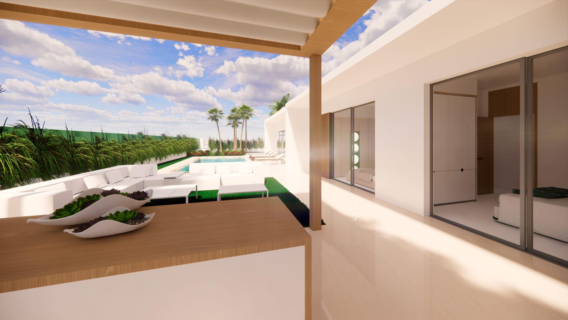 Kitchen in new-build villa in Pinar de Campoverde, Pilar de la Horadada