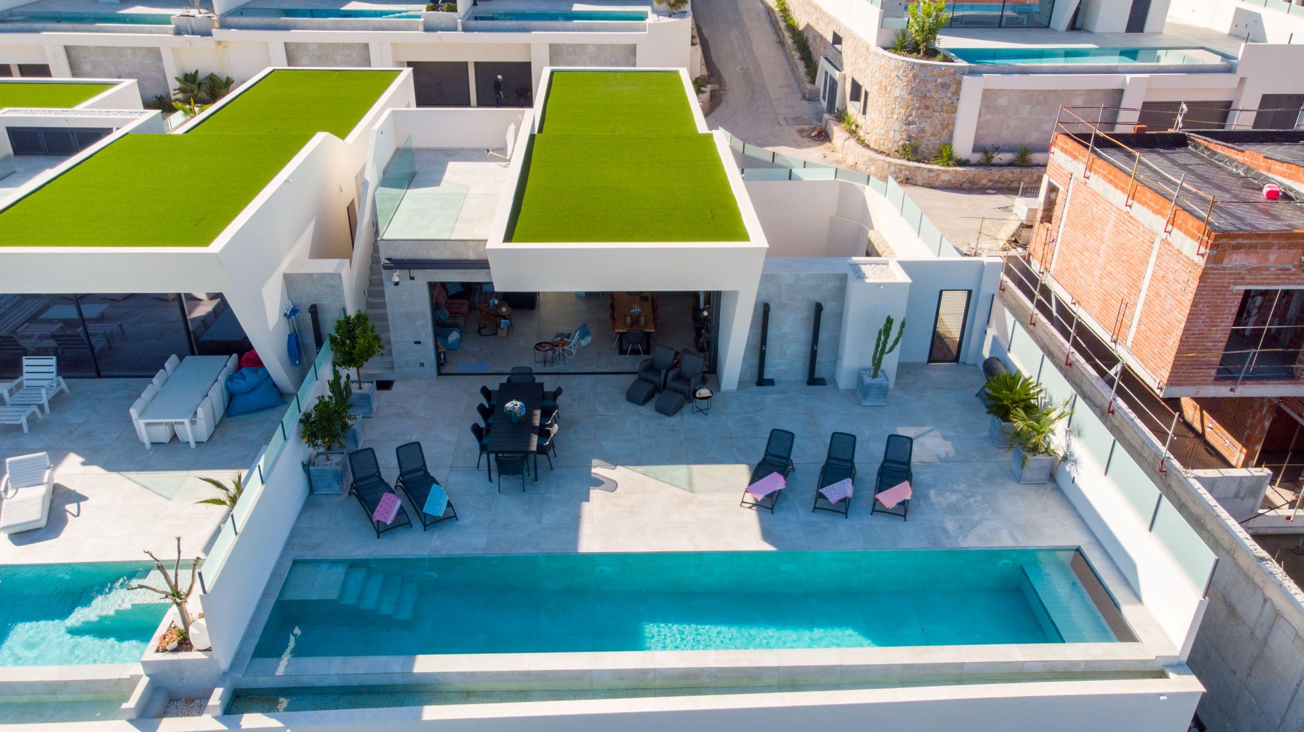 Ground-floor layout plan of 4-bedroom villa in Campo de Golf La Marquesa, Ciudad Quesada