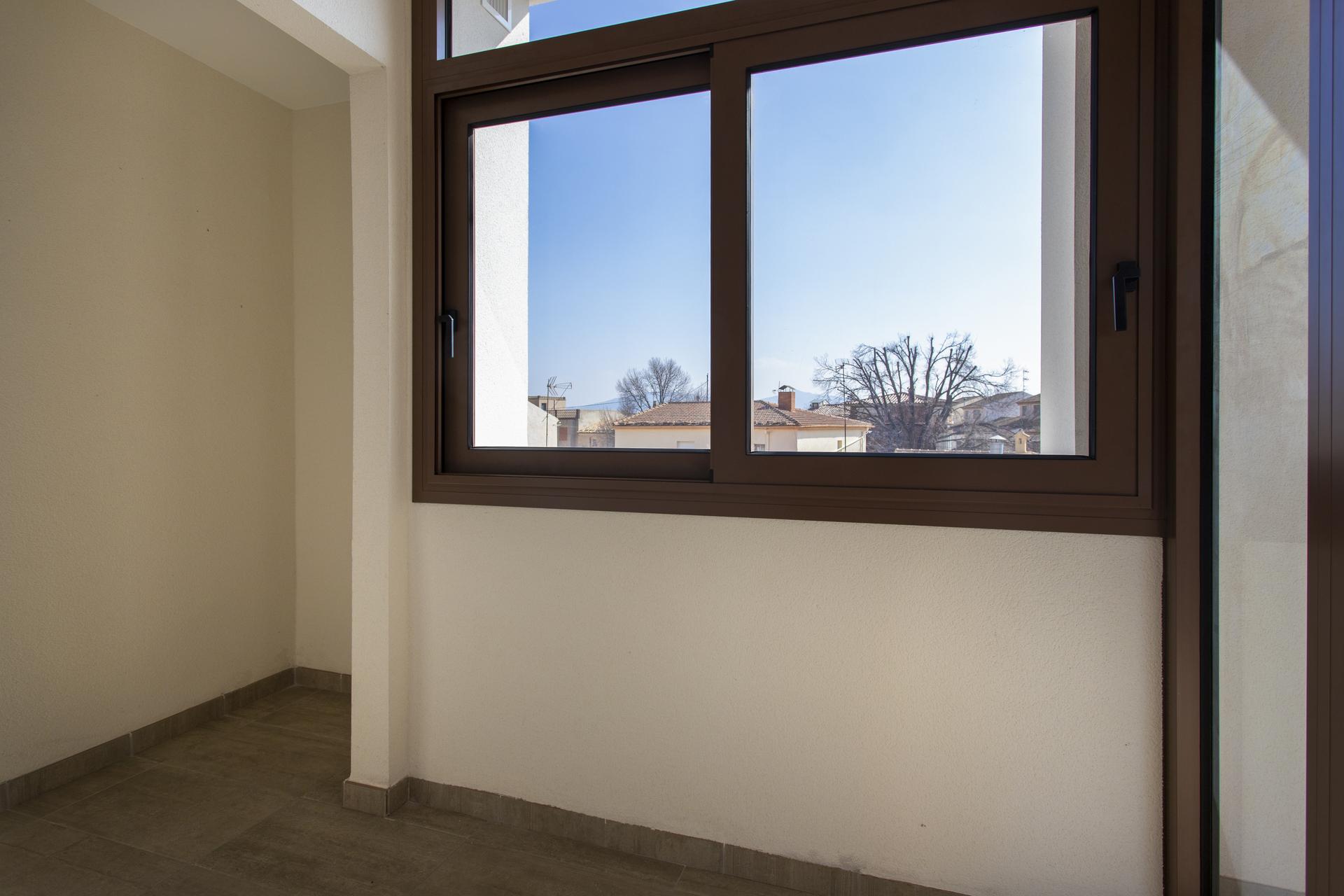 Electric roller shutters fitted to windows, new-build bungalow La Canalosa